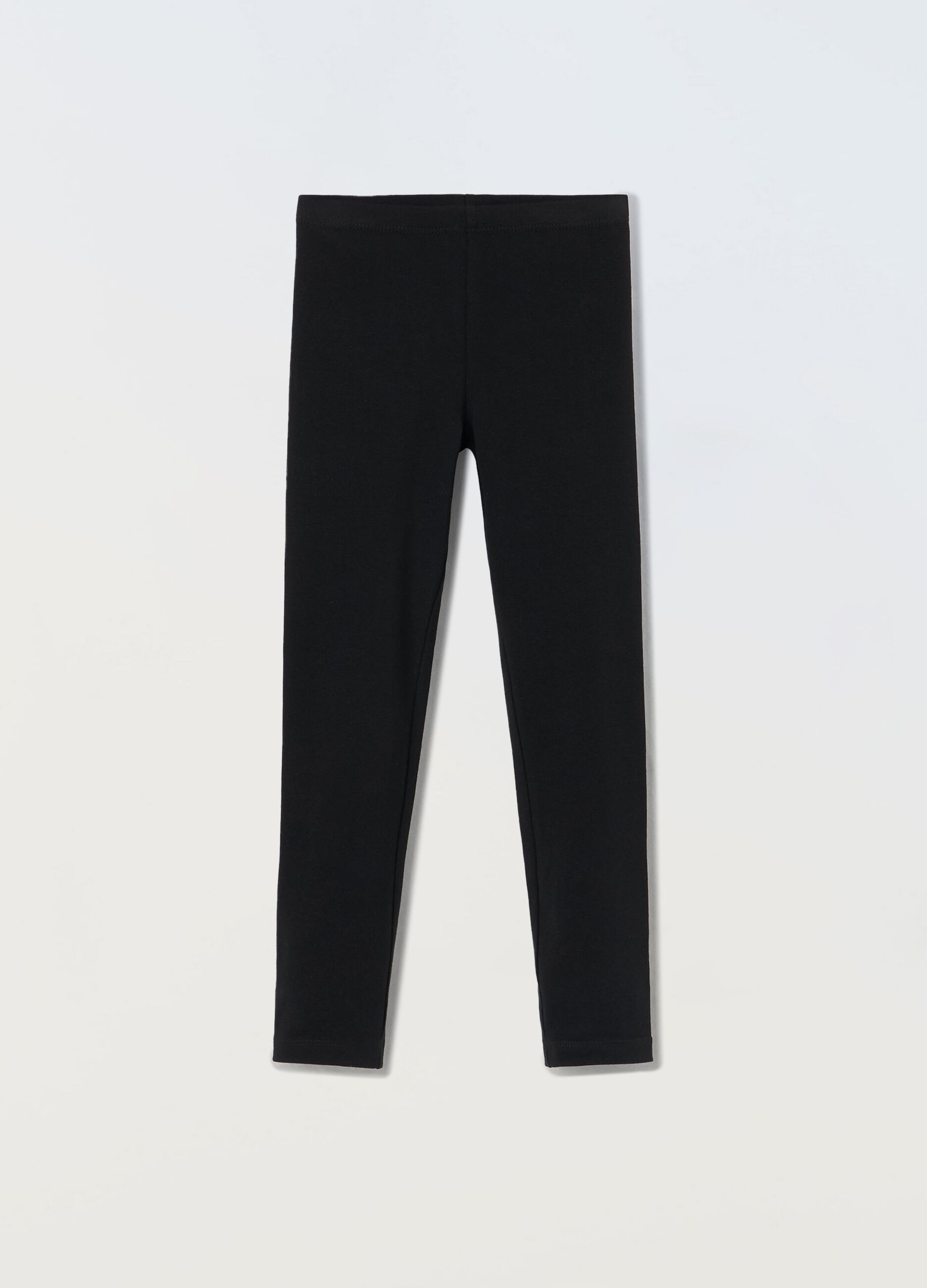 Leggings in cotone stretch bambina_0