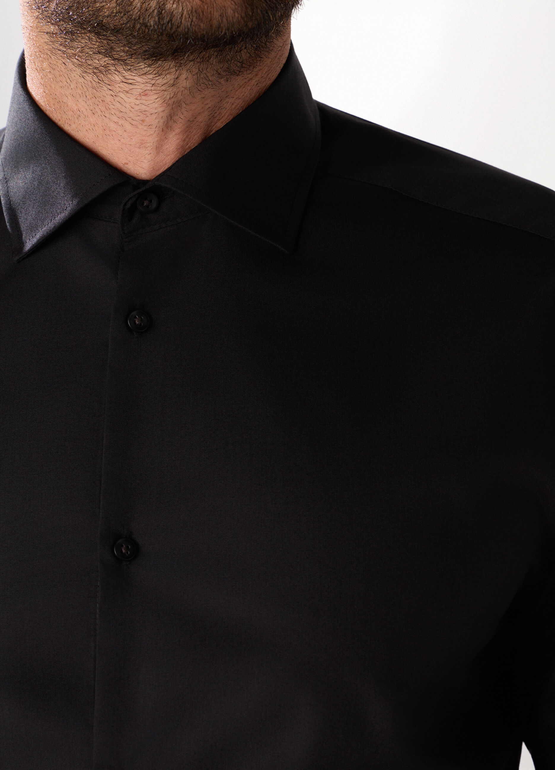 Camicia regular fit in misto cotone uomo_2