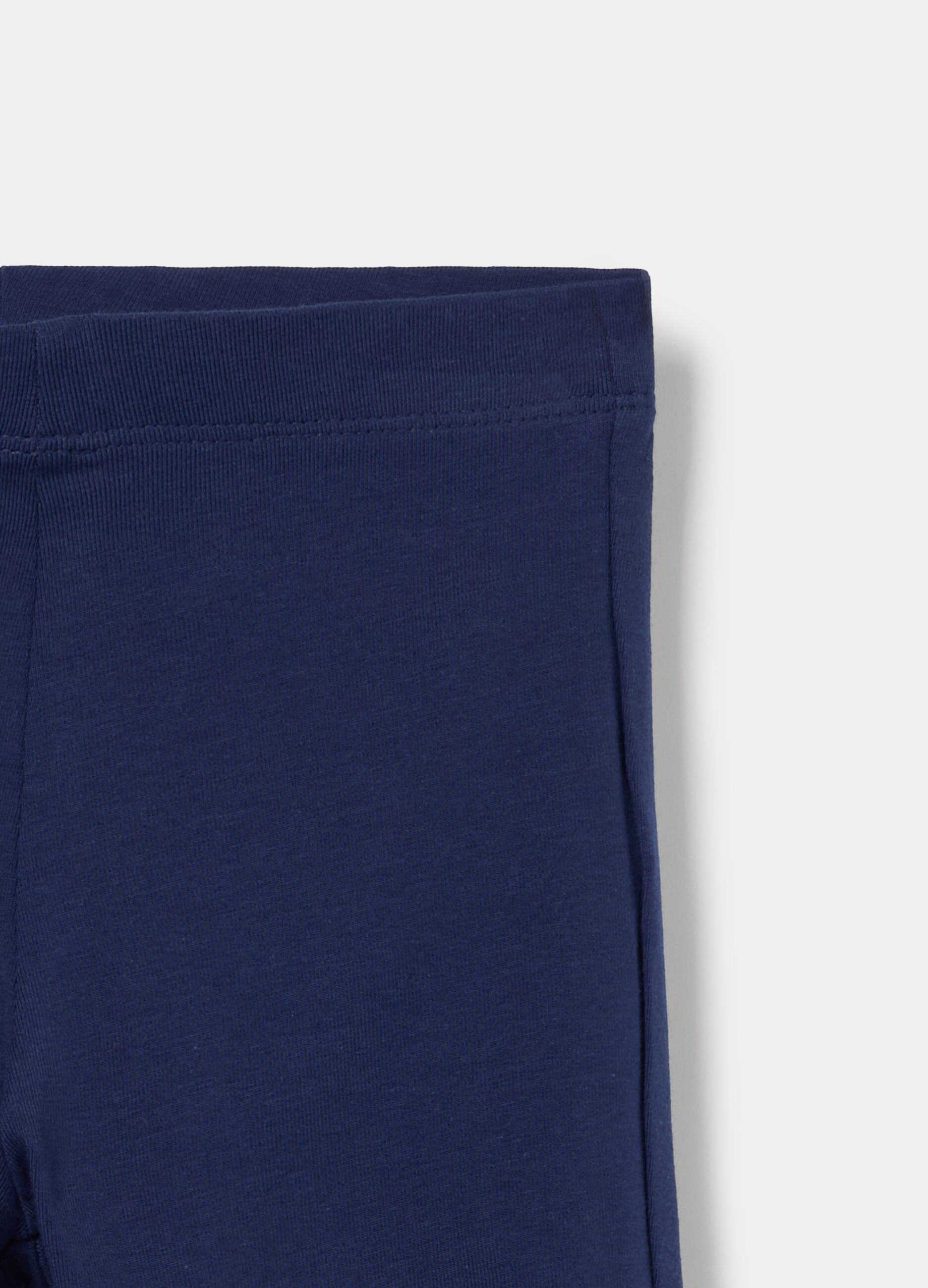Leggings flare fit in jersey di cotone stretch bambina_2