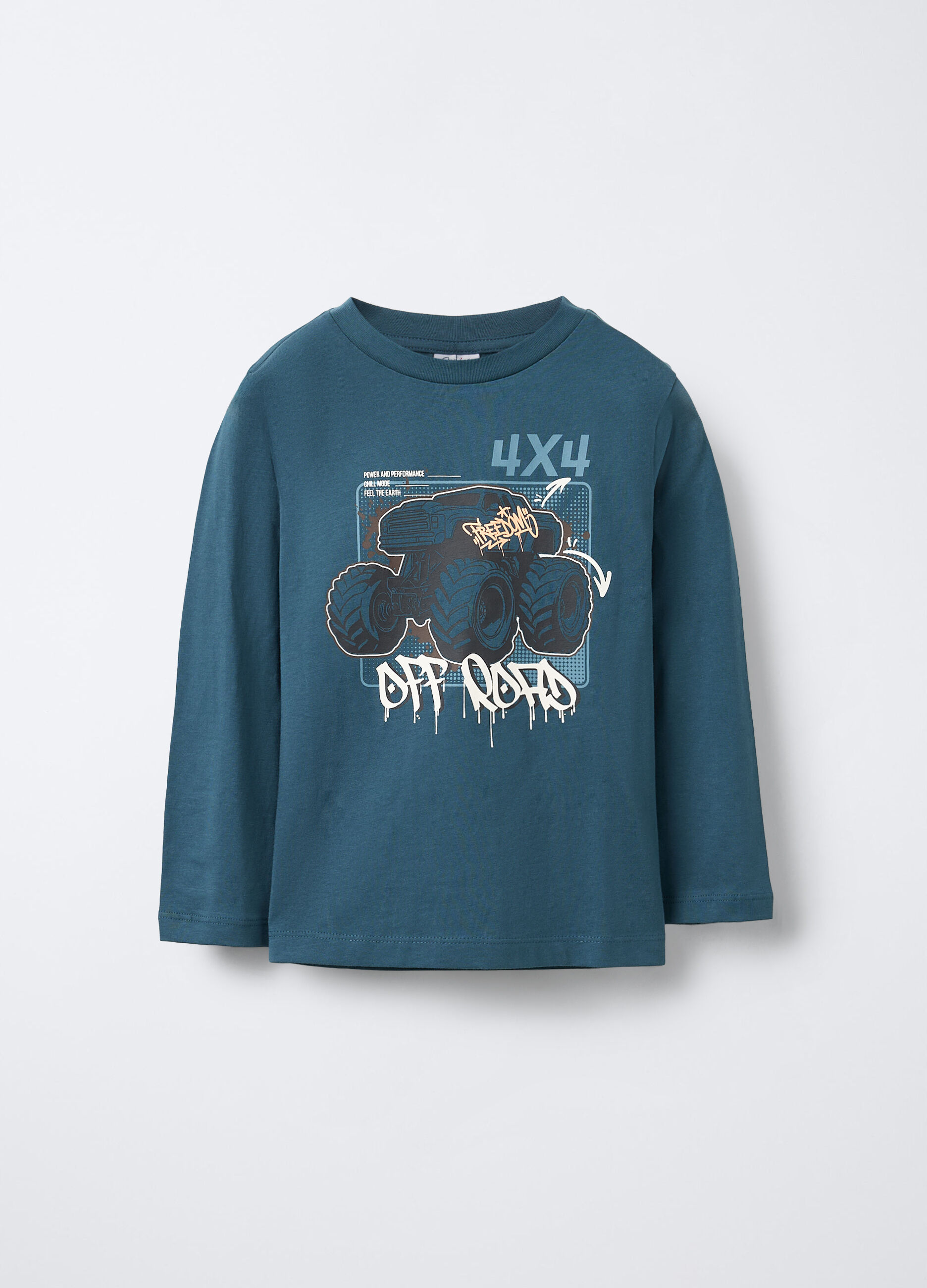 T-shirt in jersey di puro cotone bambino_0