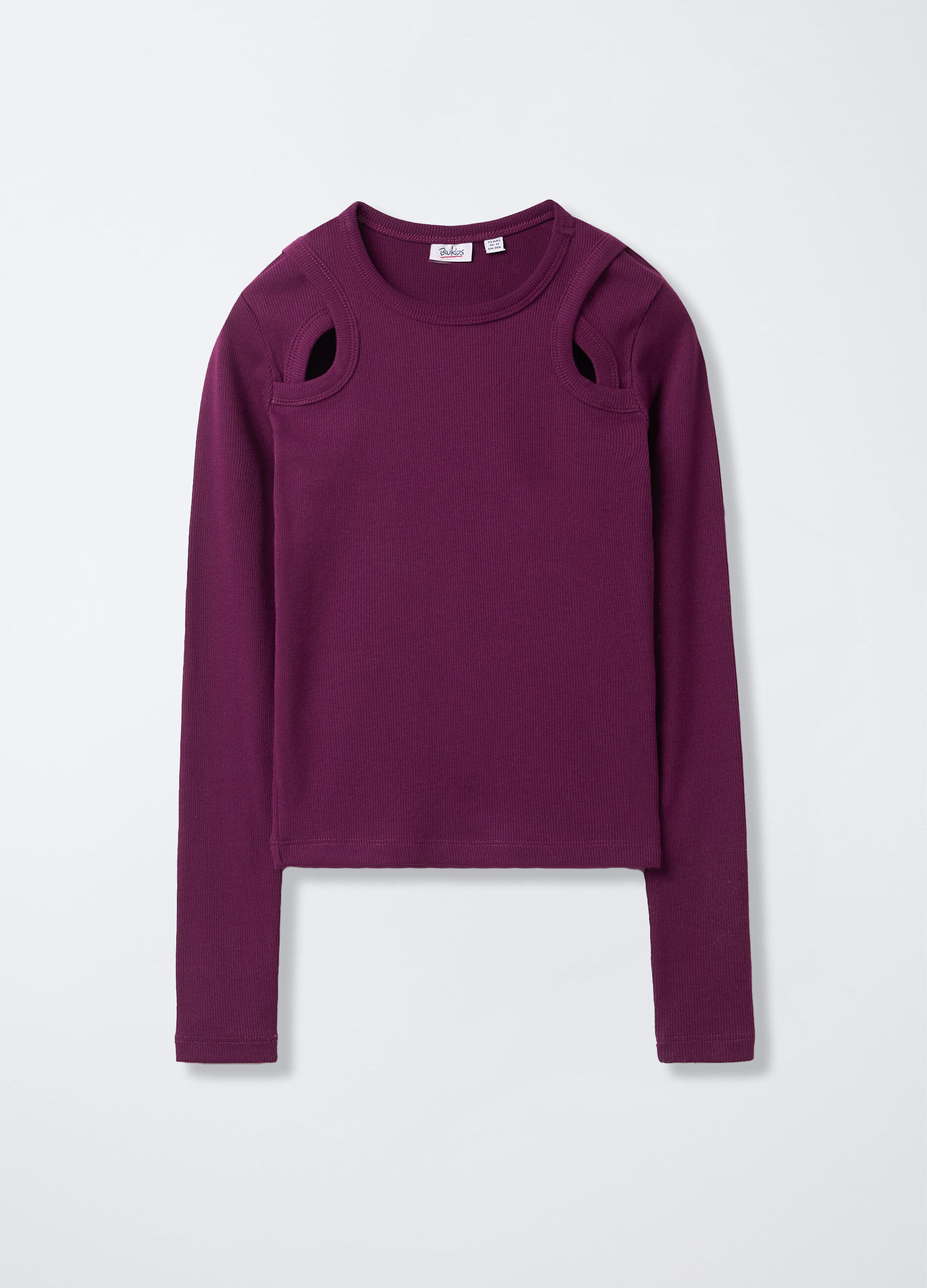 T-shirt in costina di cotone stretch Fit Slim ragazza_0
