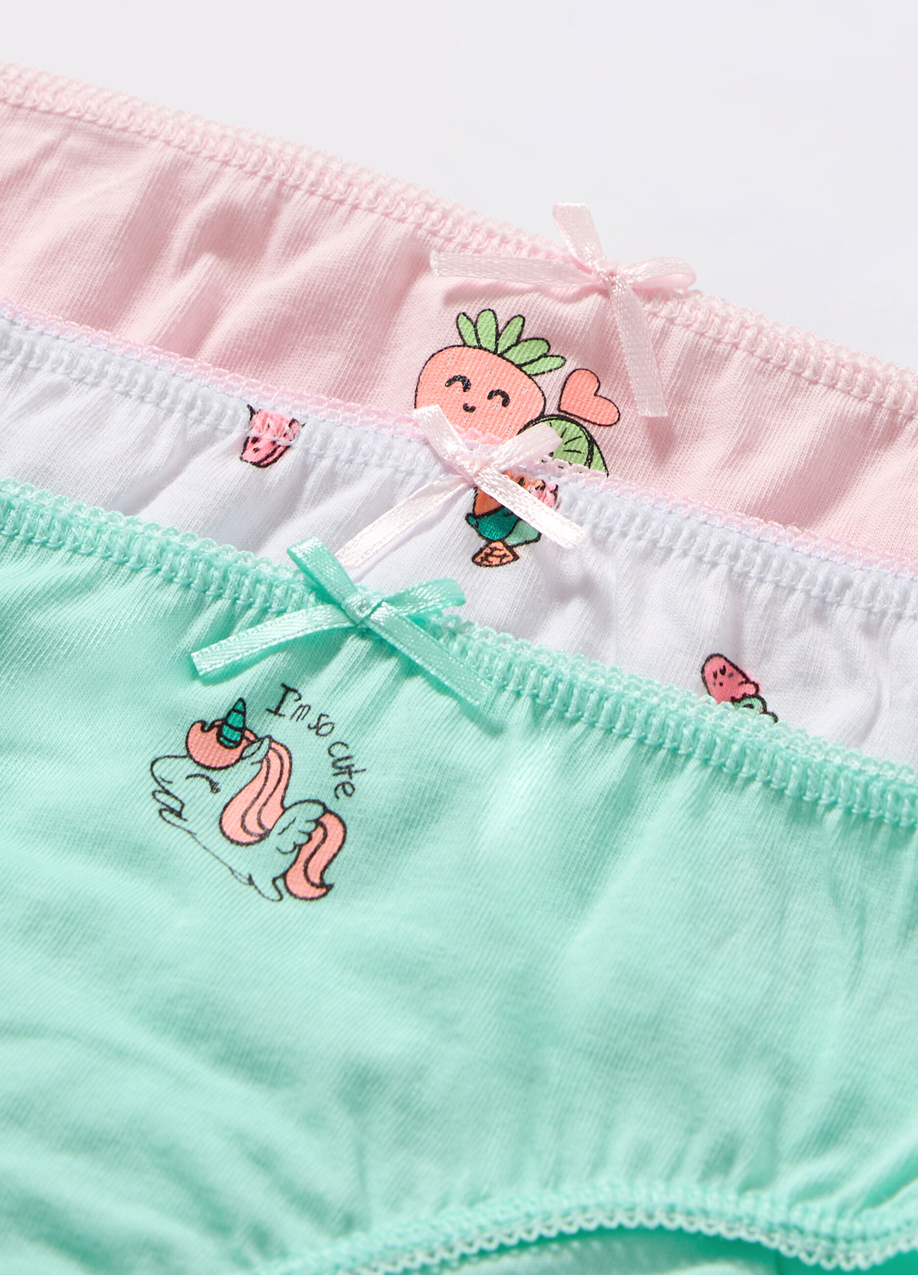 Pack 3 slip in jersey di puro cotone neonata_1