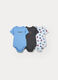 Pack 3 body in costina di puro cotone _0