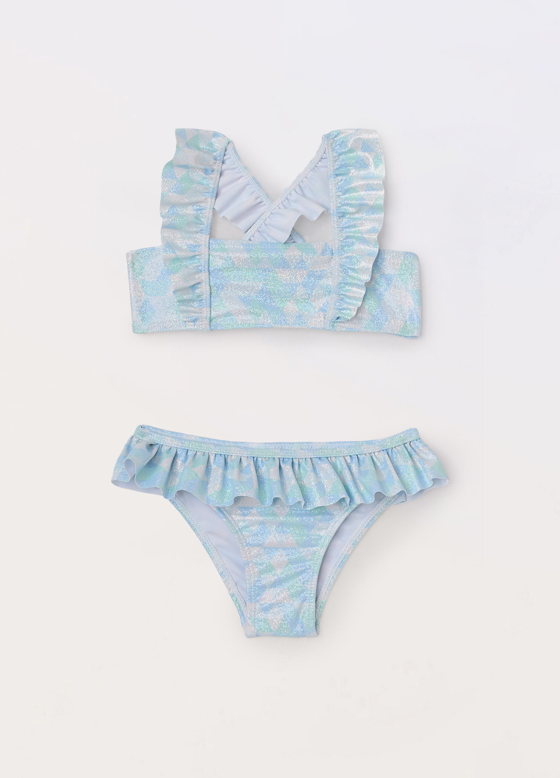 Bikini con rouches bambina_0