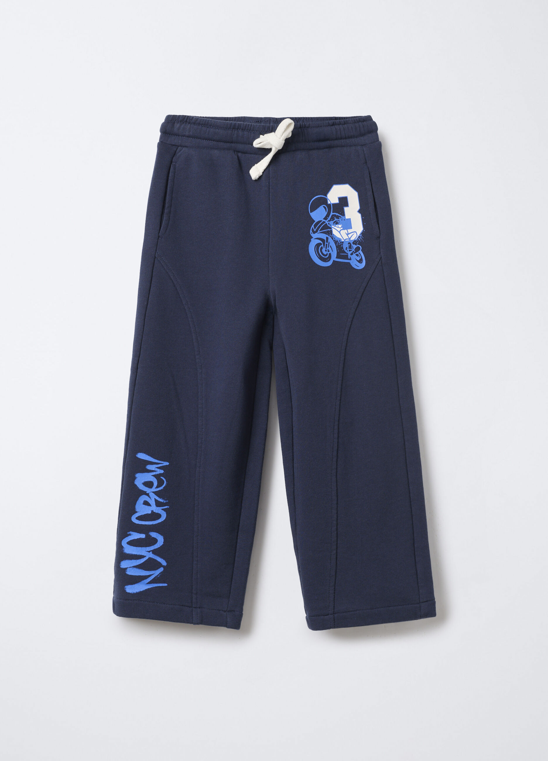 Jogger in cotone garzato Fit Regular bambino _0