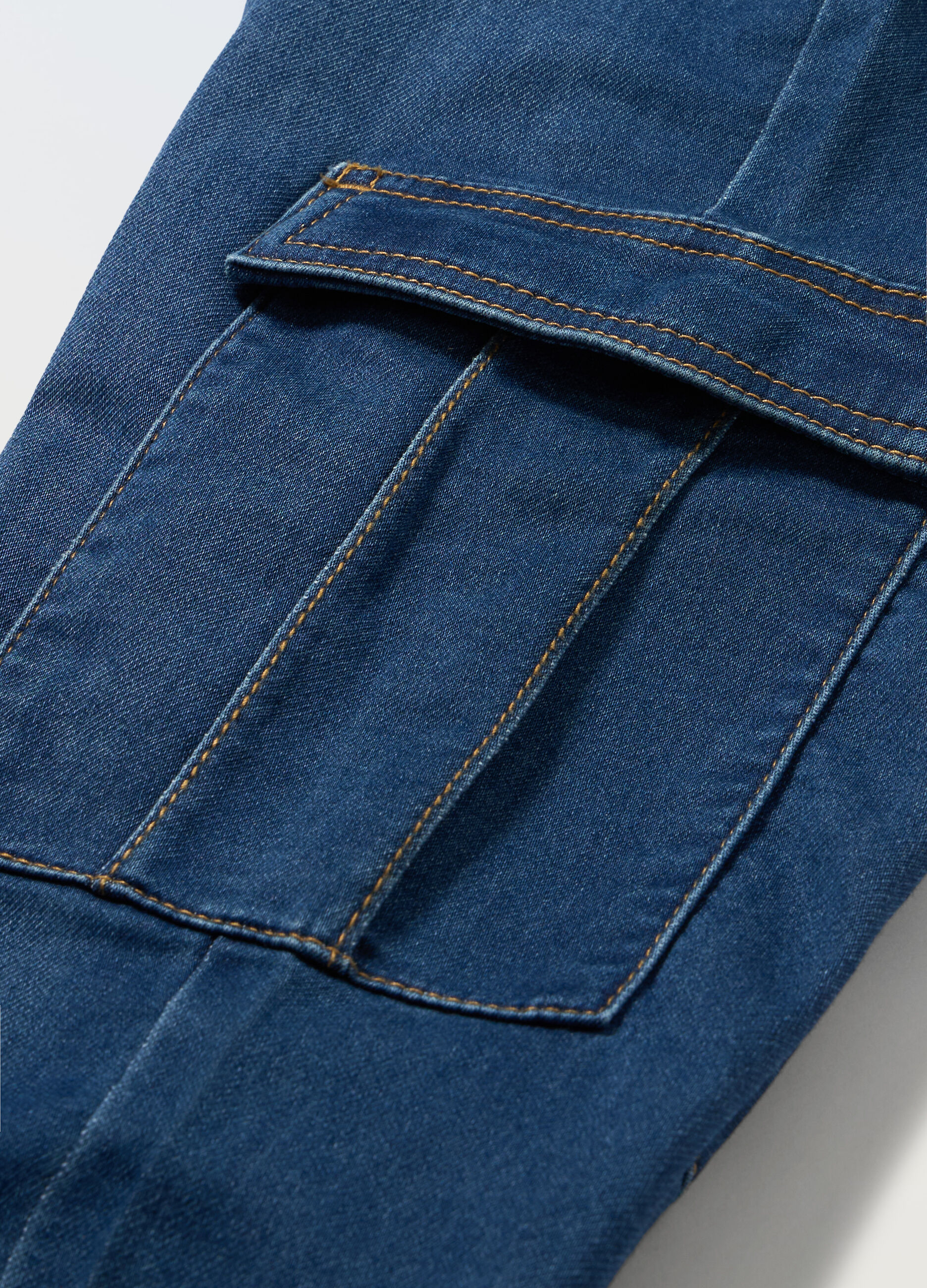 Joggers cargo in denim ragazzo_1