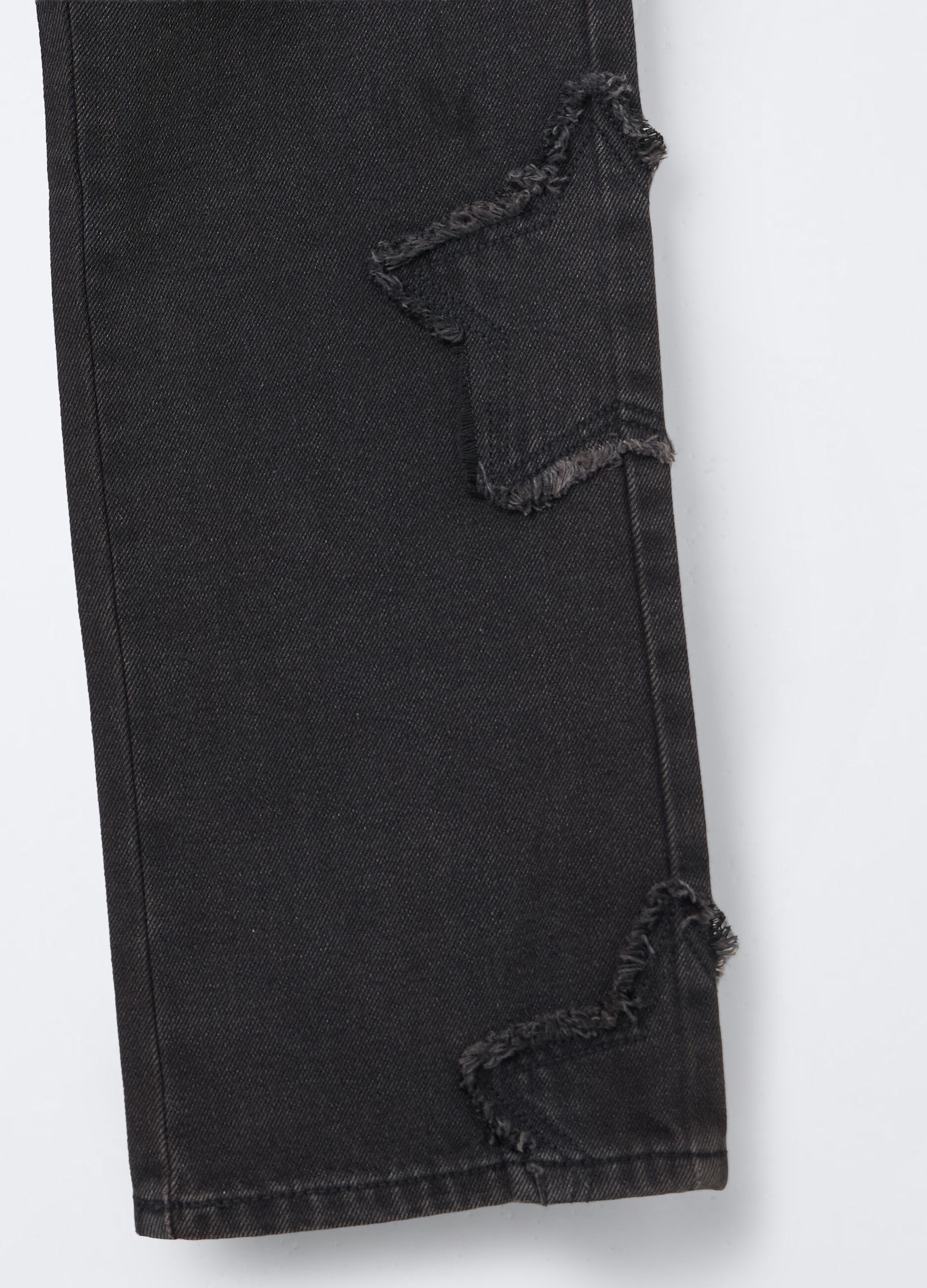 Pantaloni in denim di misto cotone Straight Fit ragazza_2