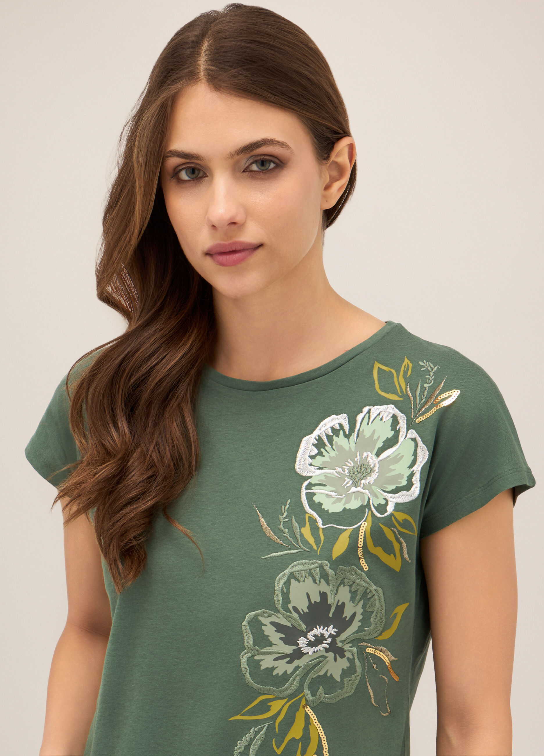 T-shirt in puro cotone donna_2