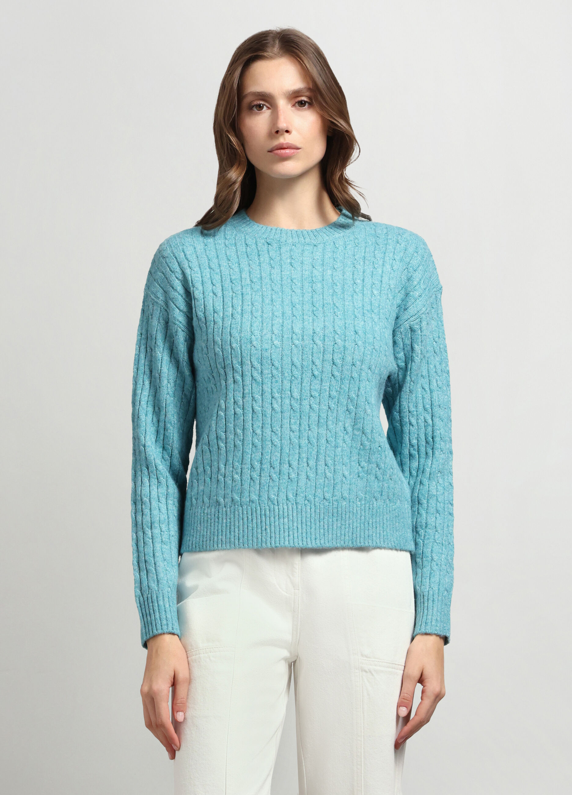 Girocollo tricot misto lana donna_0