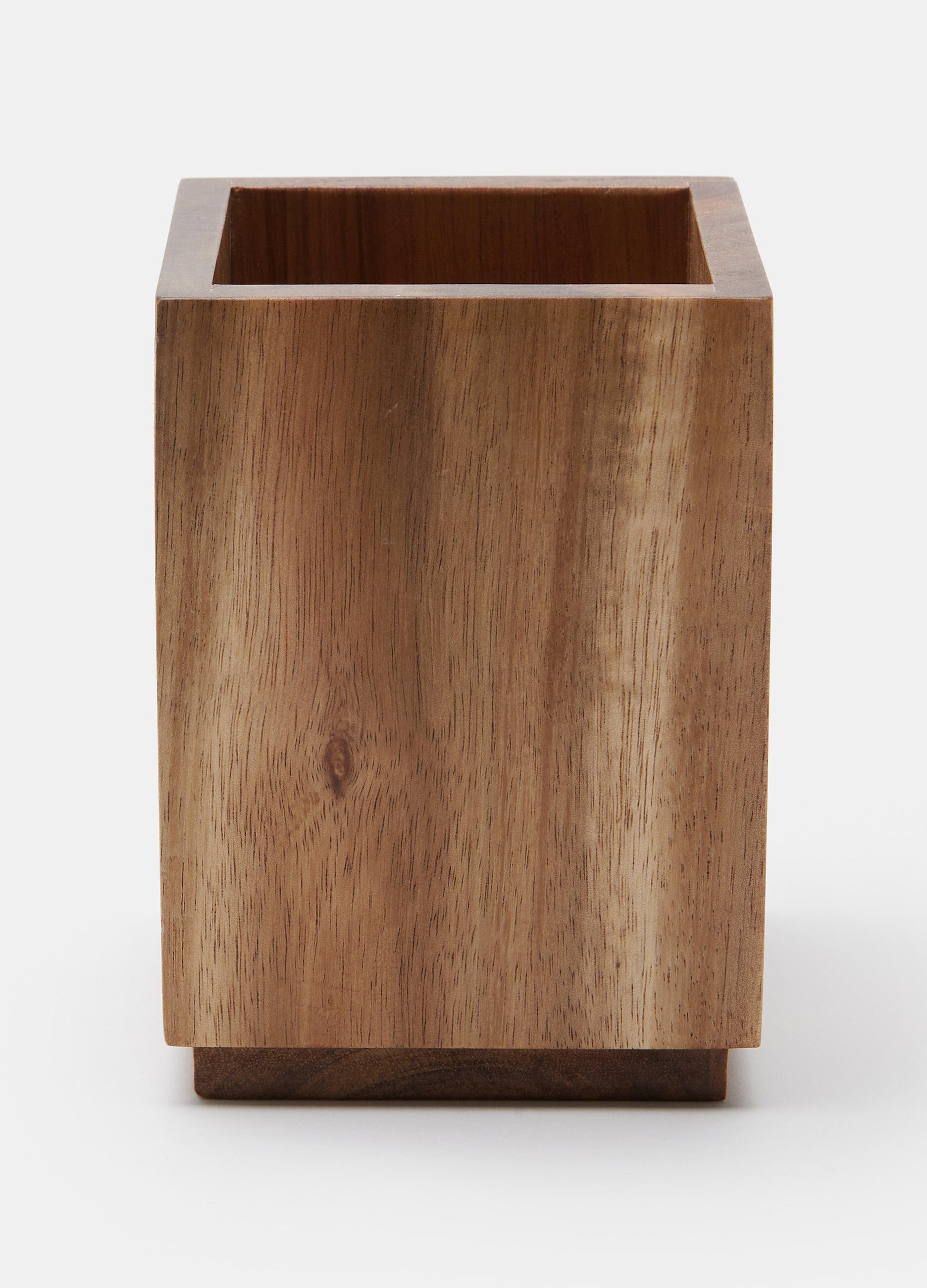 Portaspazzolini in legno di acacia_0