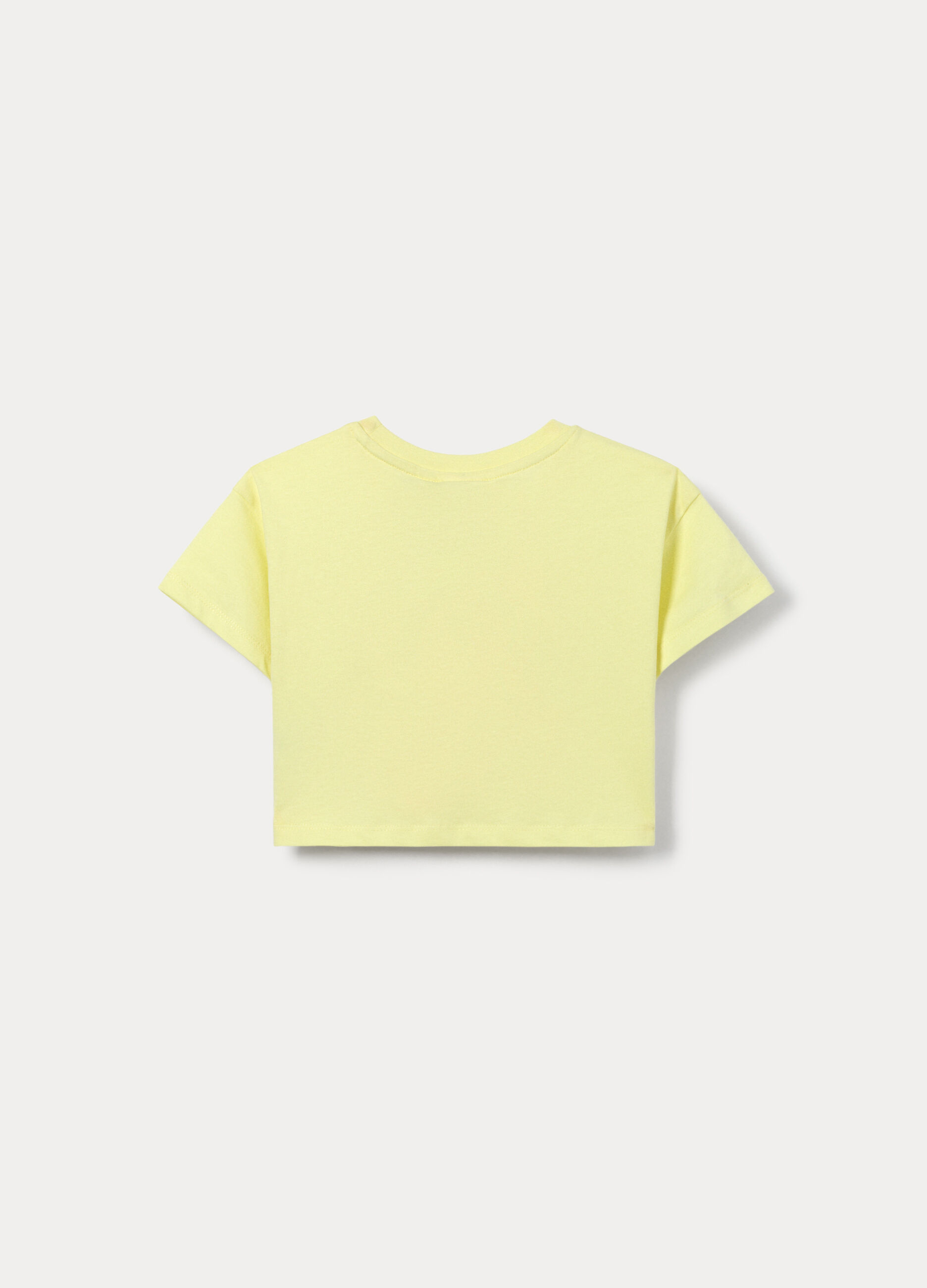 T-shirt girocollo in jersey di puro cotone bambina_1