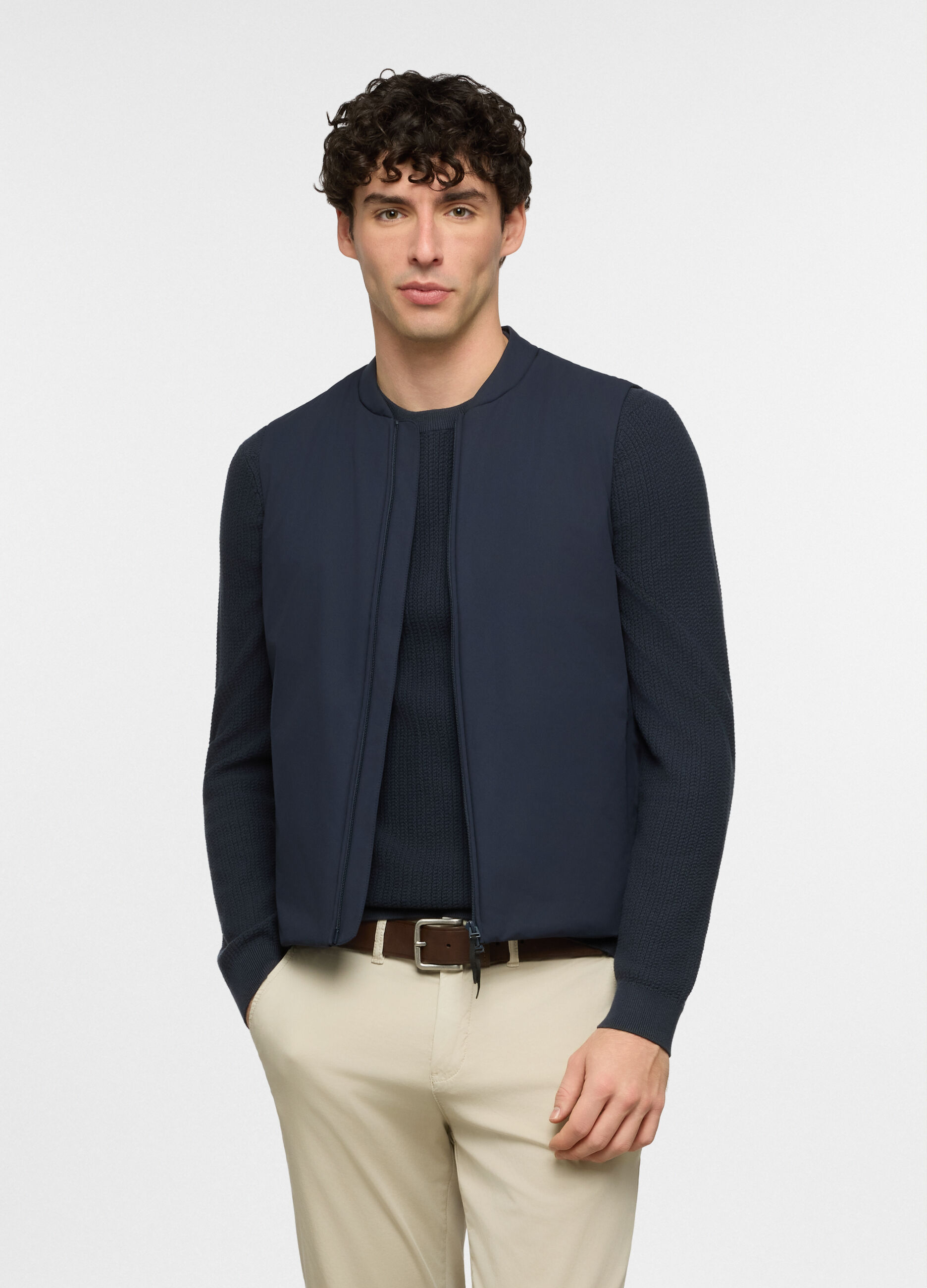 Gilet in tessuto tecnico uomo