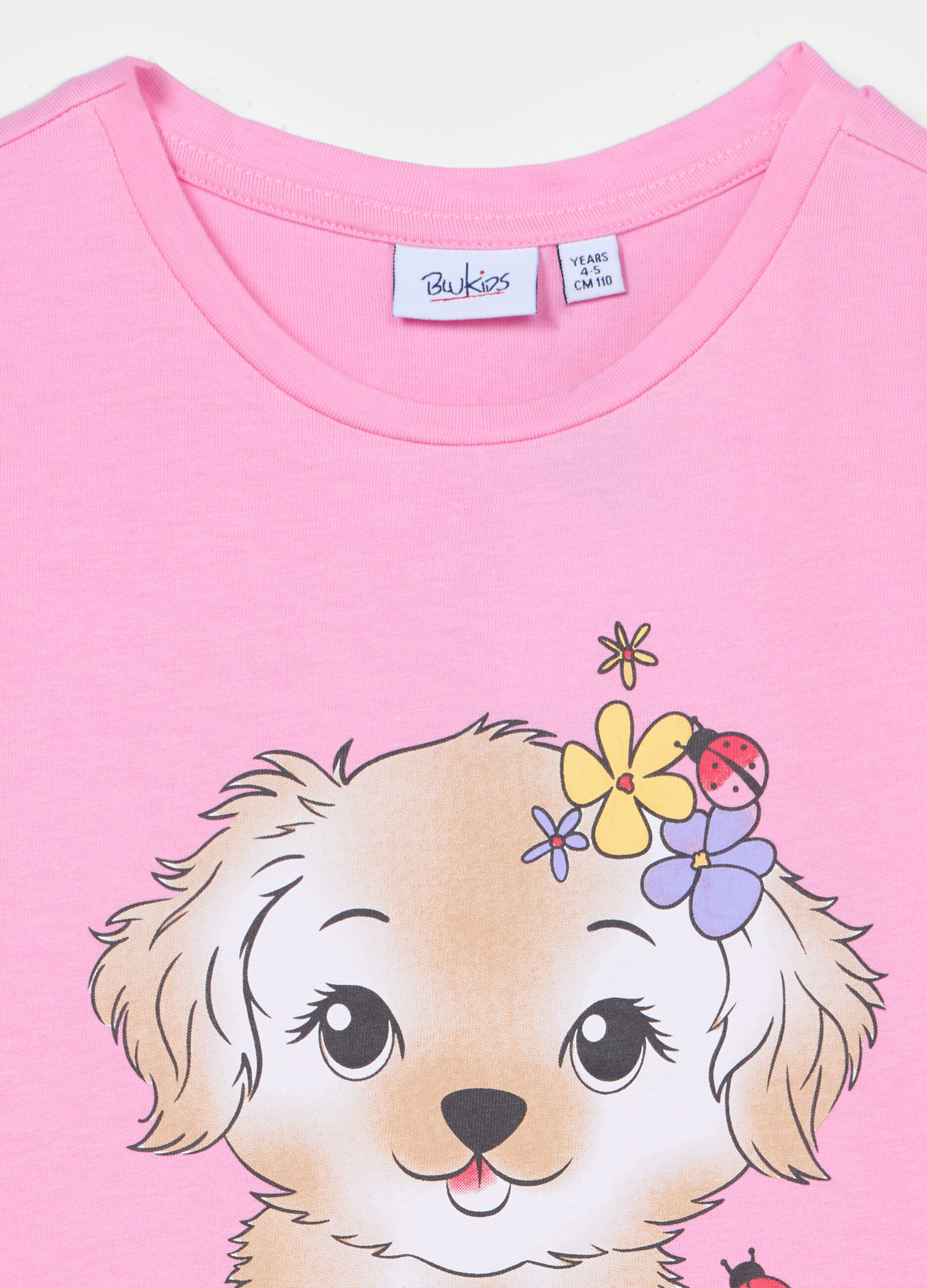 T-shirt girocollo in jersey di puro cotone bambina_2