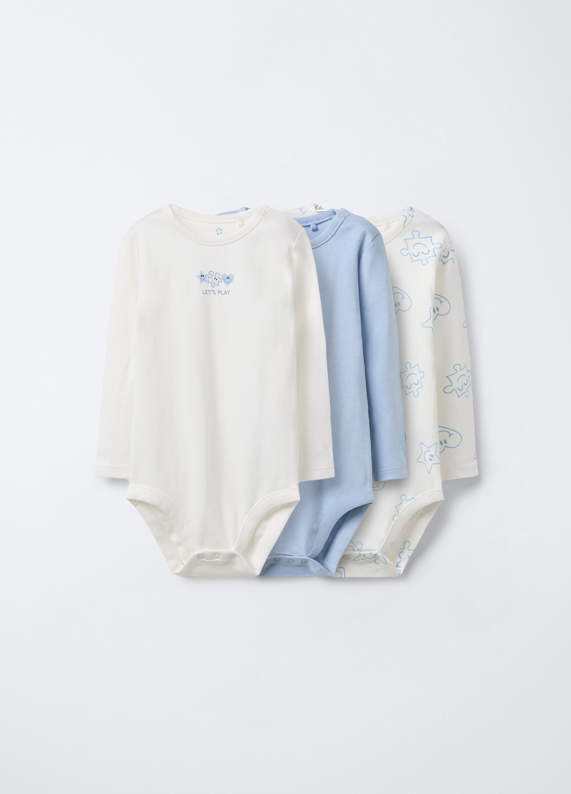 Pack 3 body in interlock di puro cotone _0