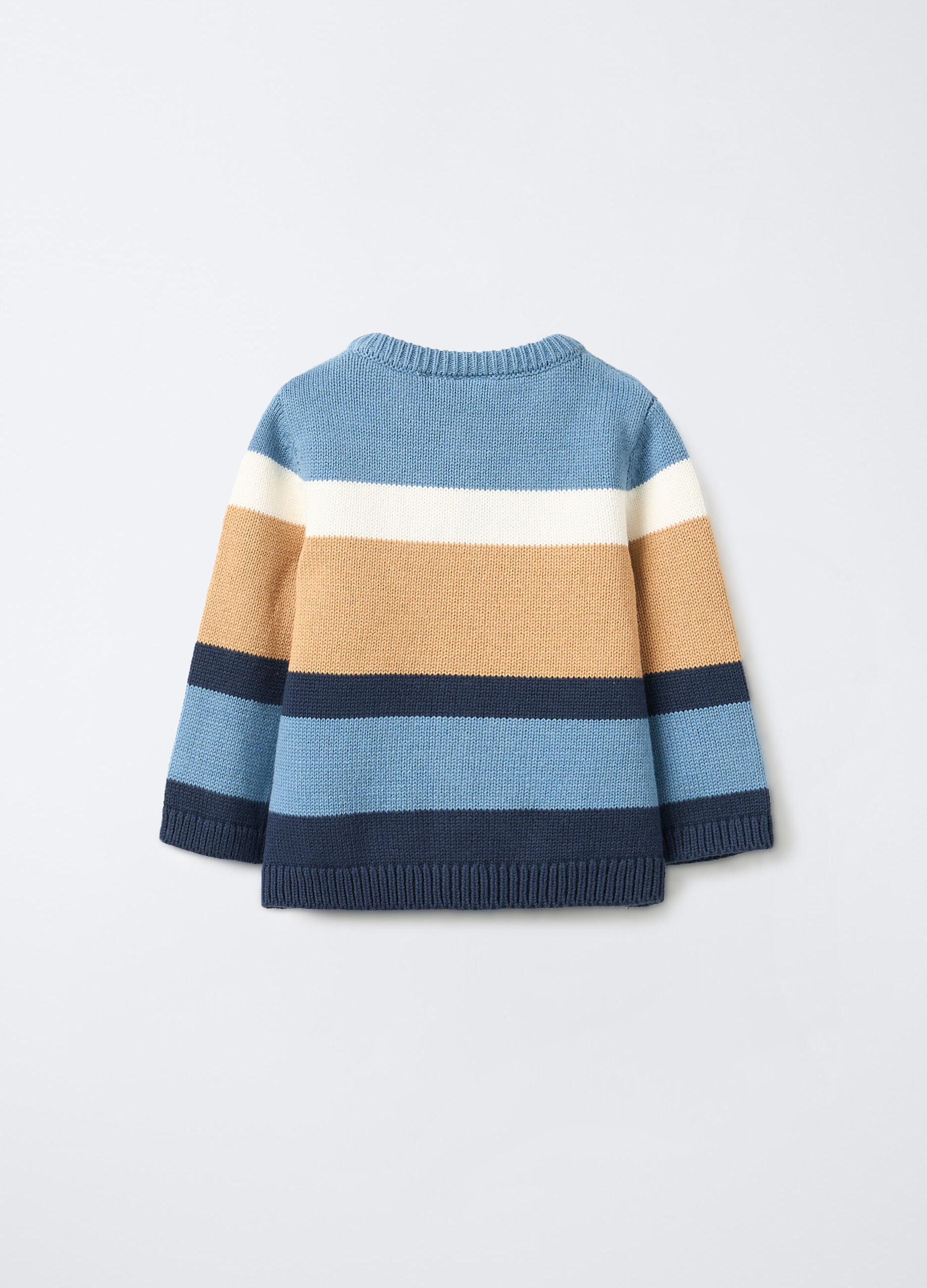 Cardigan tricot in puro cotone neonato_1