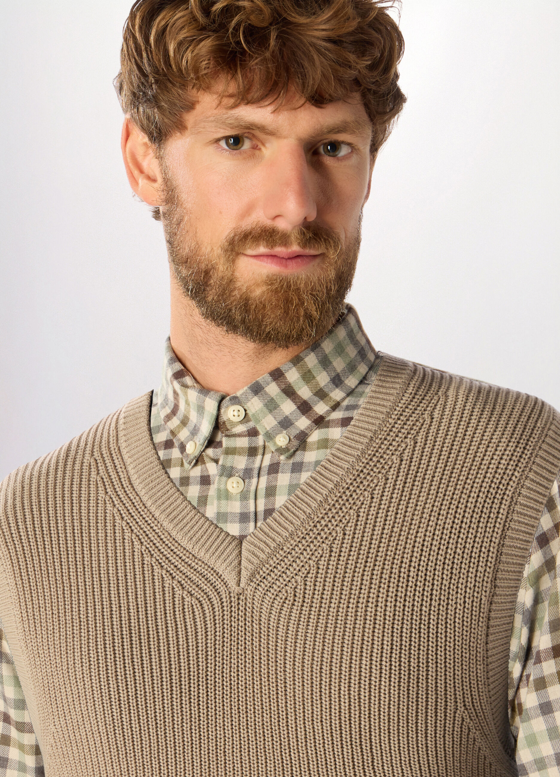 Gilet a costa inglese in cotone uomo_2