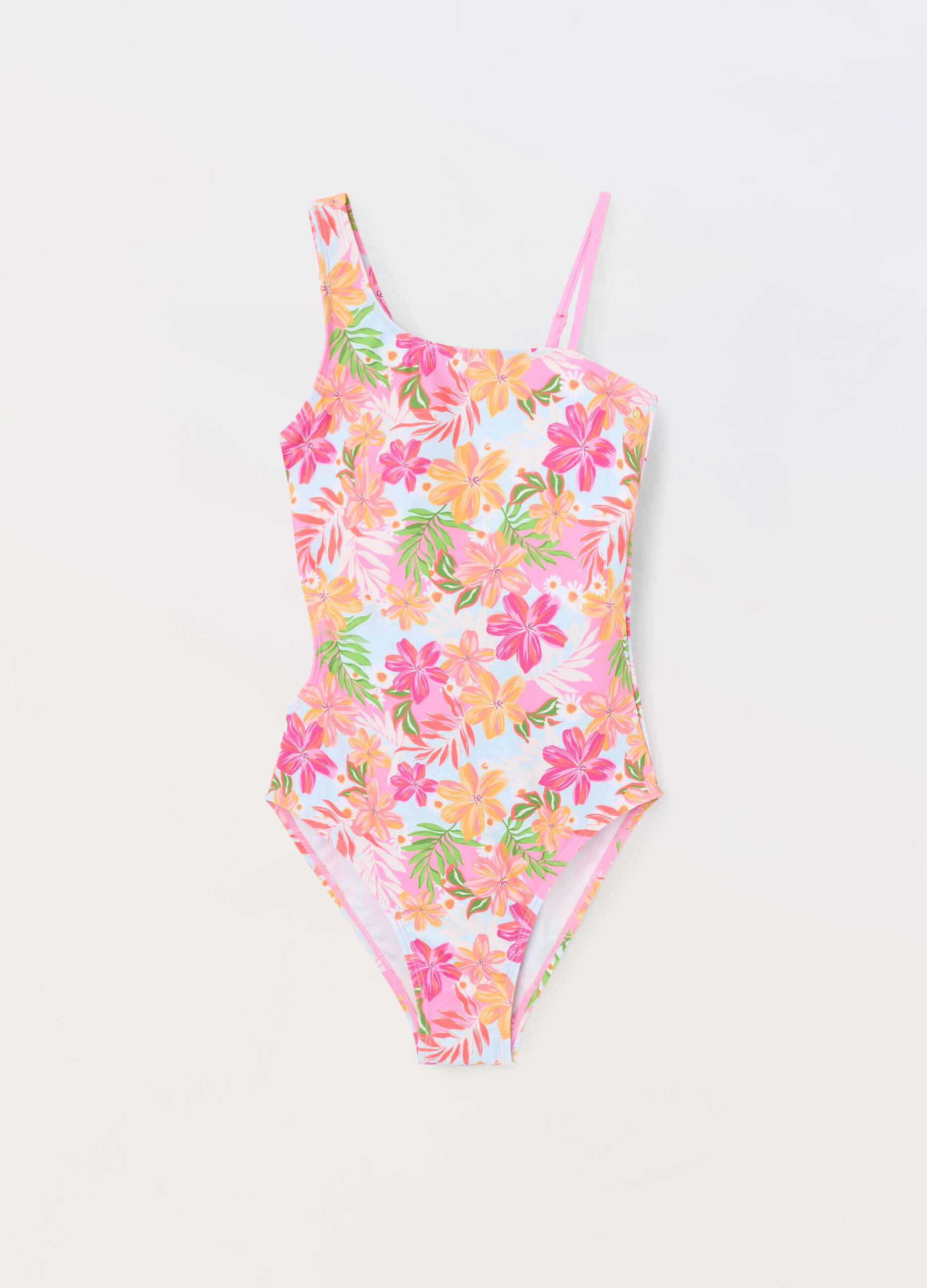 Costume intero floreale ragazza_0