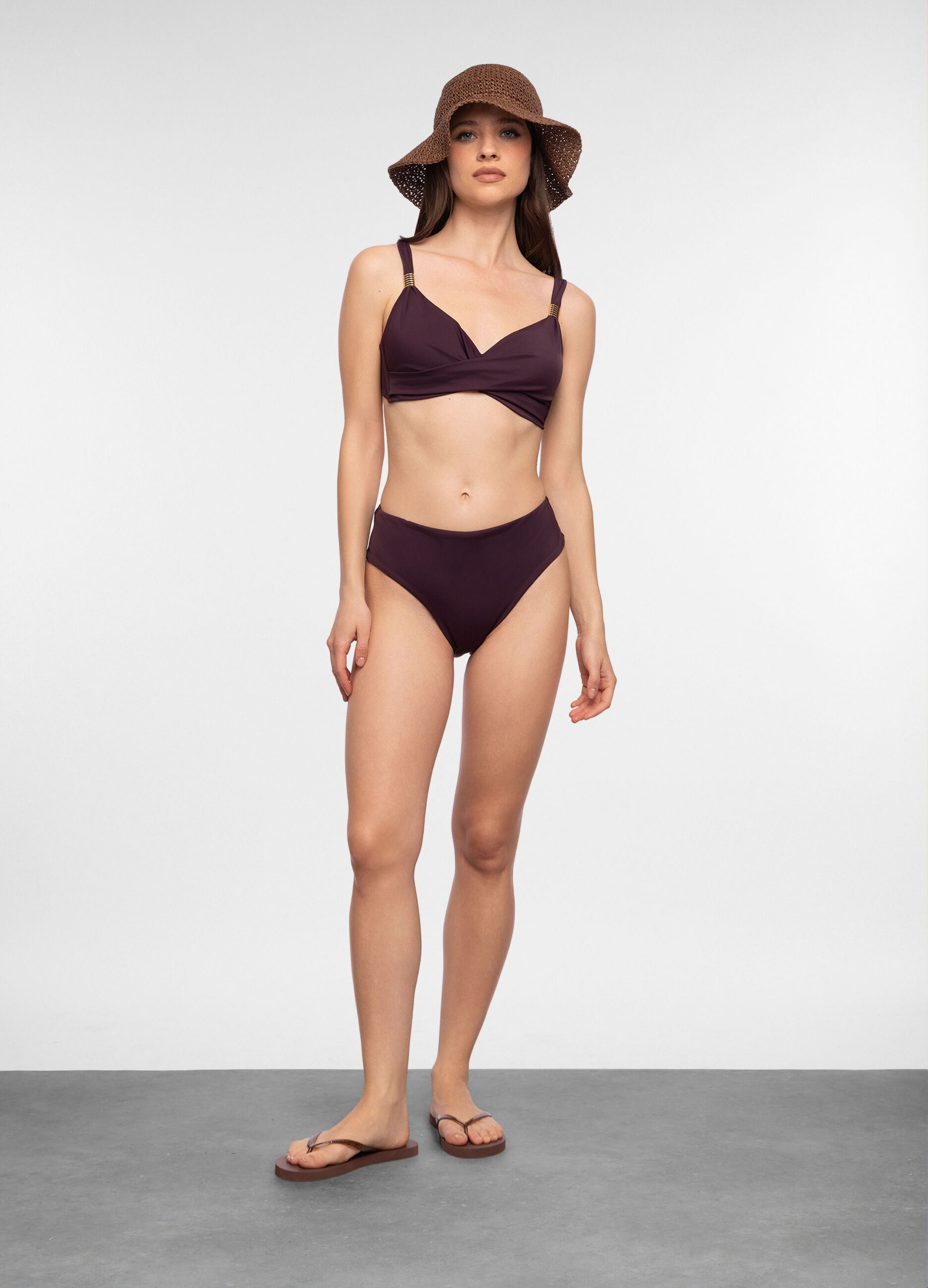 Costume bikini top in microfibra a triangolo donna_0