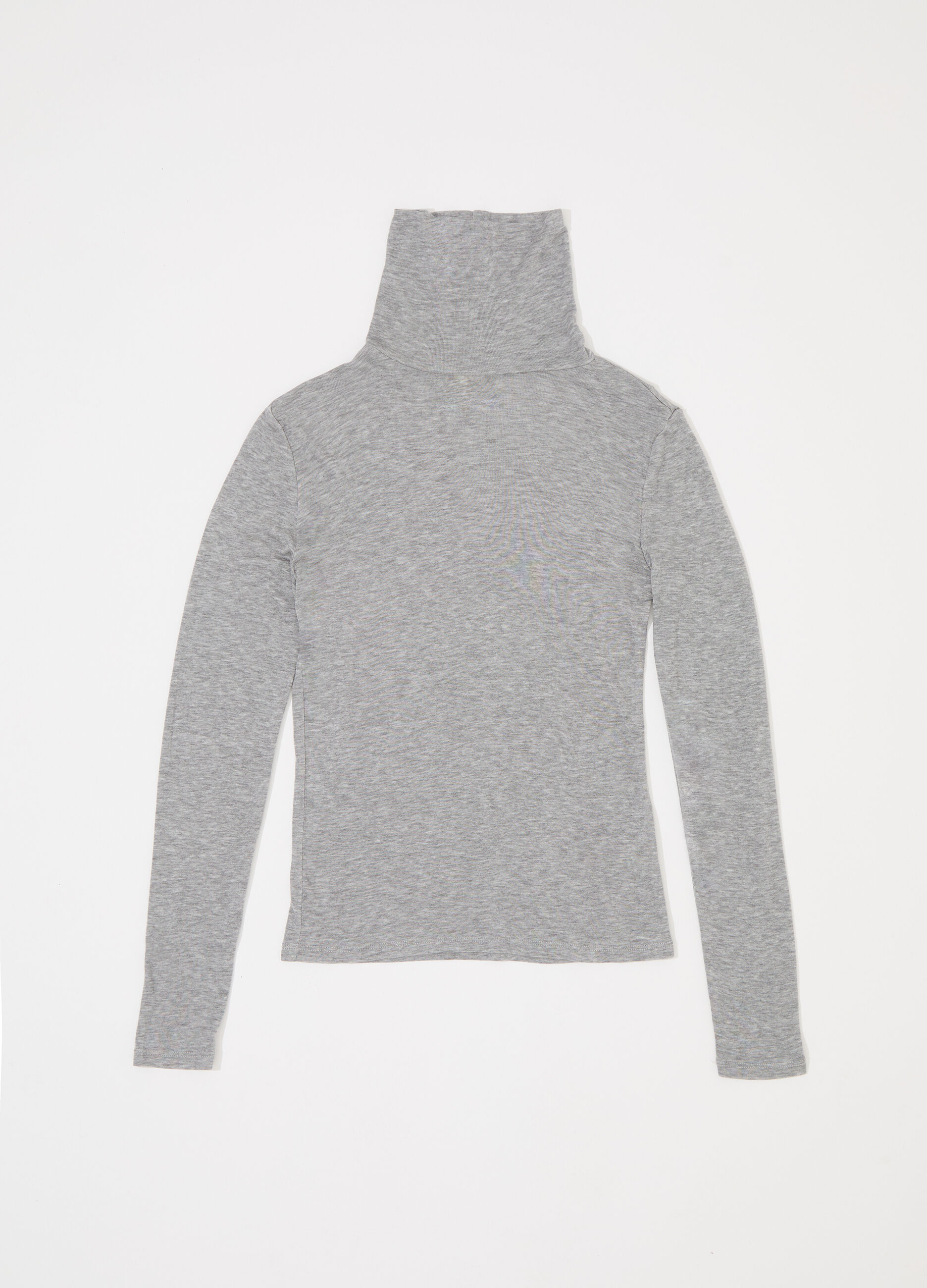 Lupetto tricot a maniche lunghe in misto lana donna_4