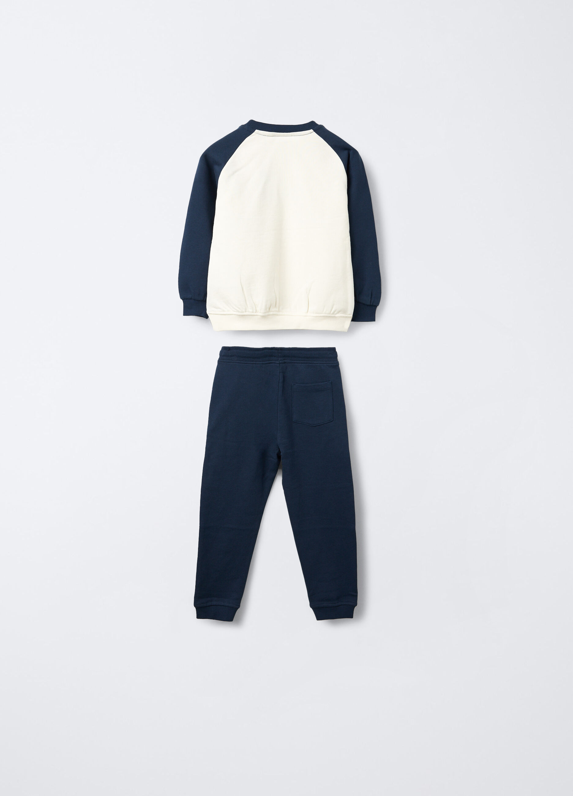 Jogging set in puro cotone garzato bambino_1