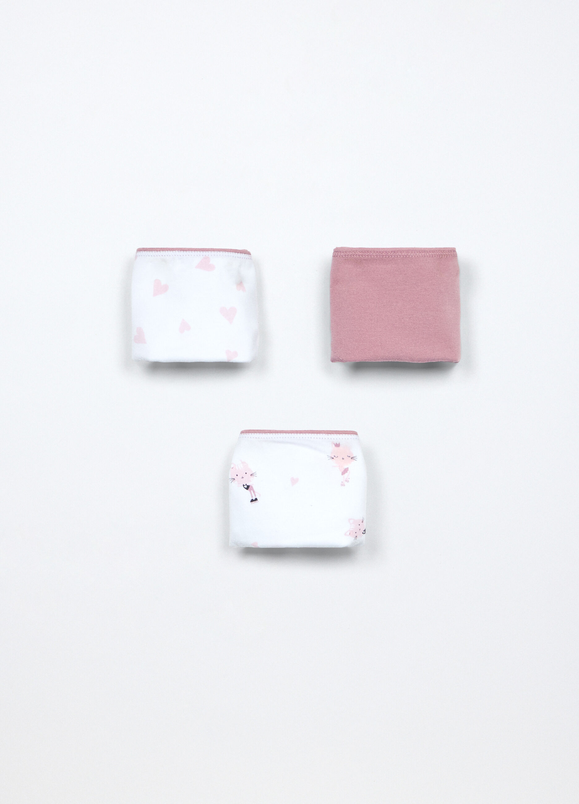 Pack 5 culotte in jersey di puro cotone bambina_0