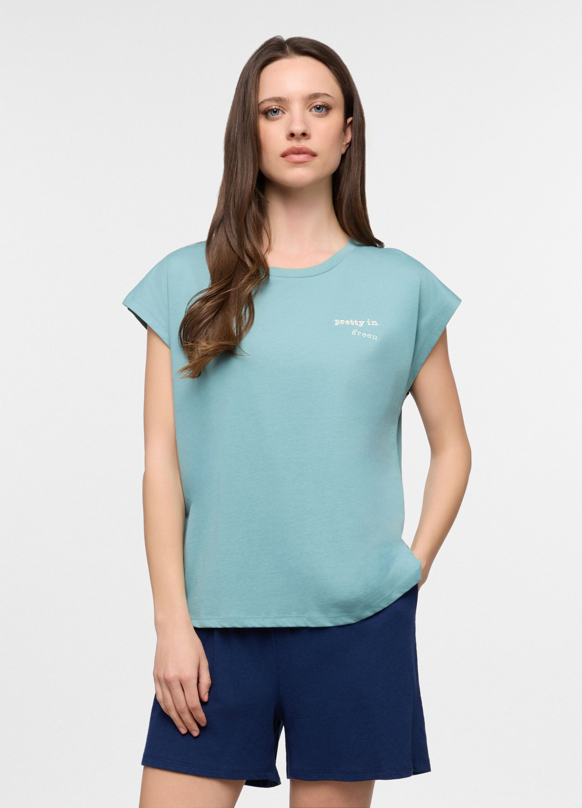 Top pigiama corto donna_0