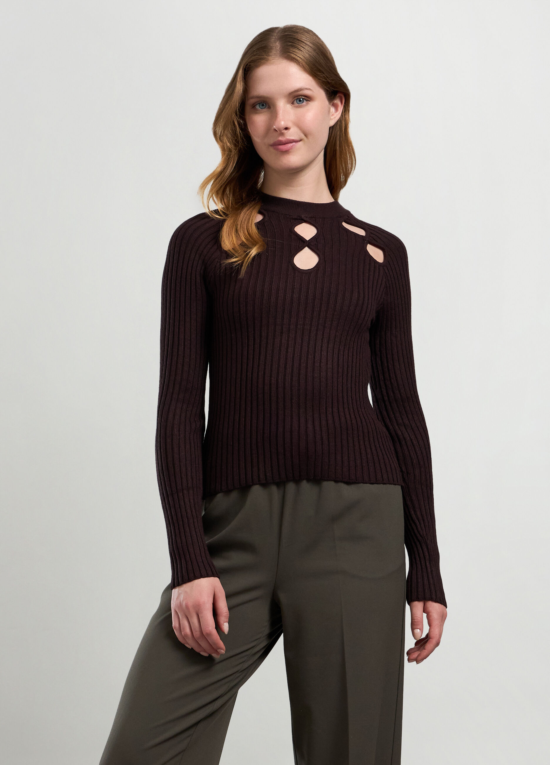 Tricot con cut out donna_0