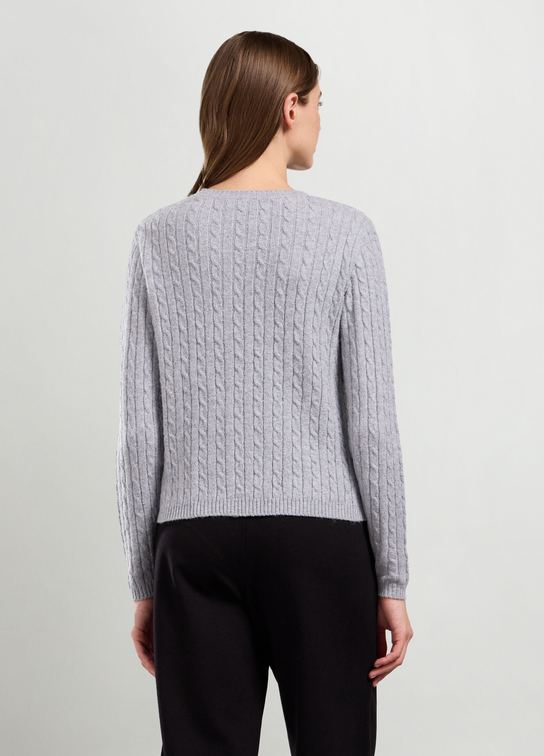 Pullover a treccia donna_1
