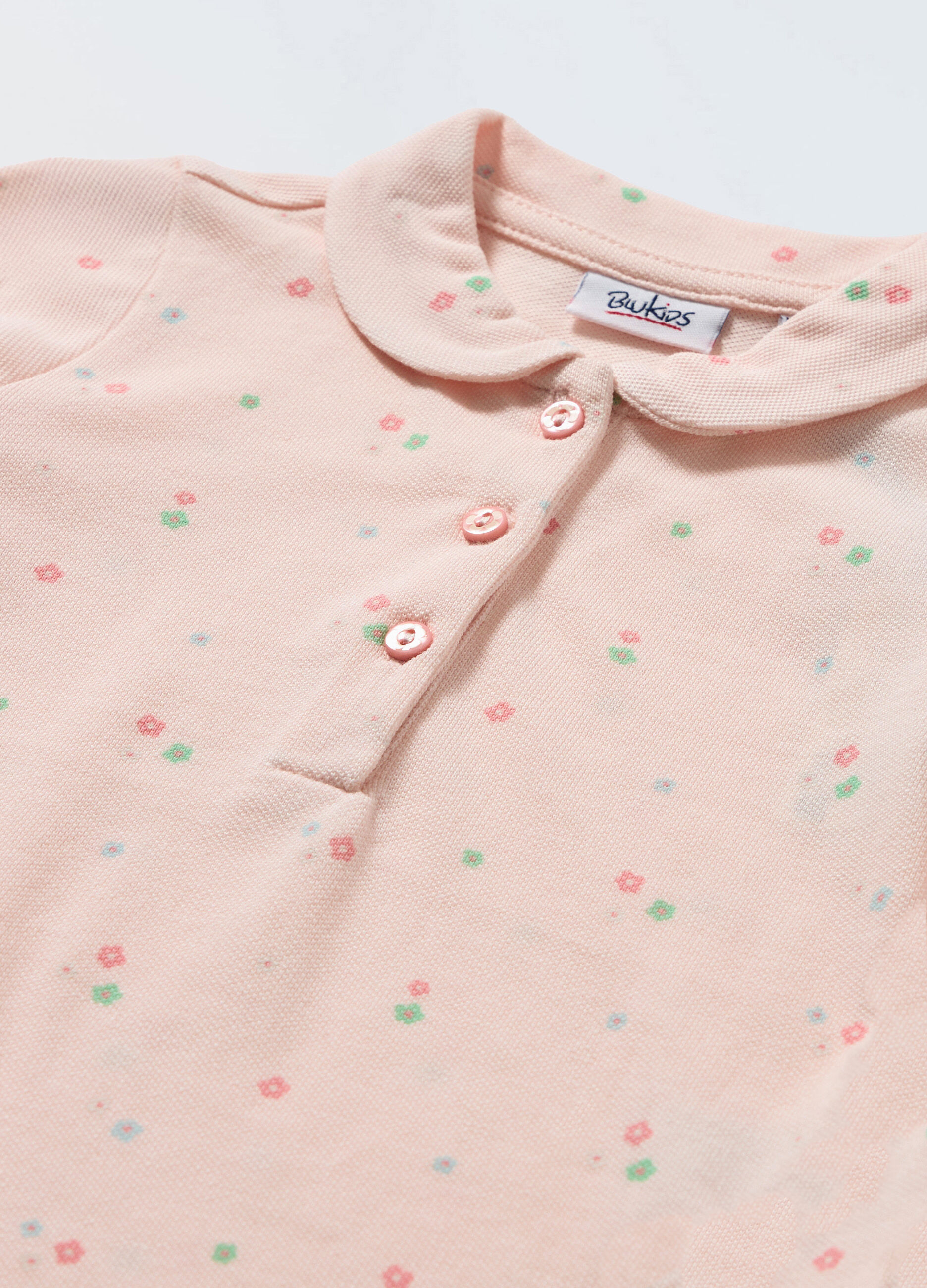 Polo in puro cotone Piquet neonata_1