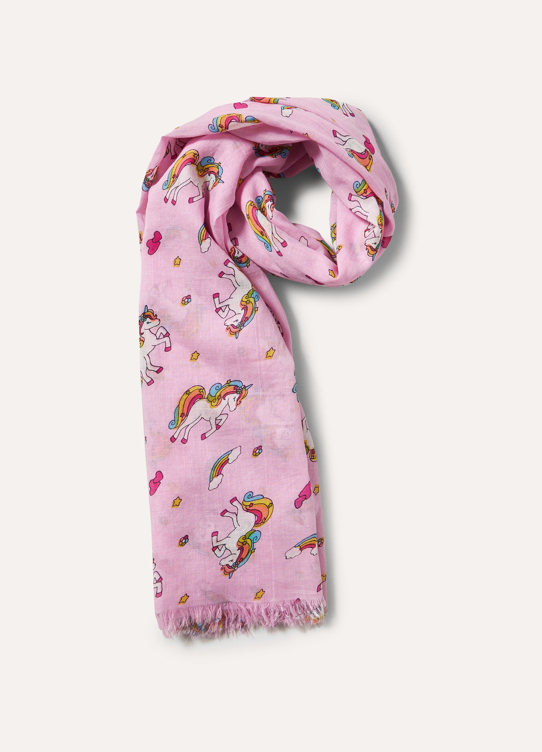 Pashmina in puro cotone con stampa_0