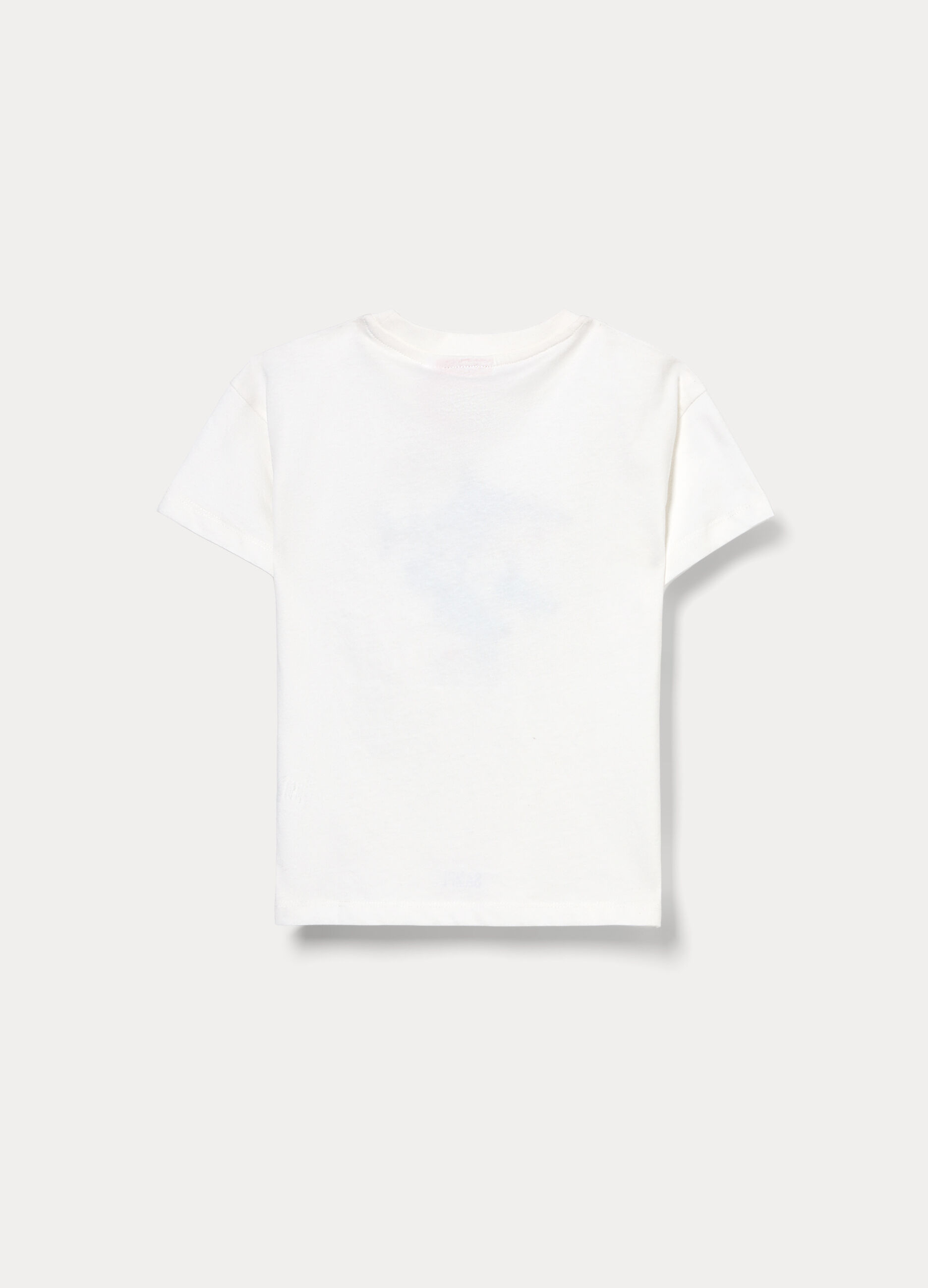 T-shirt girocollo Skifidol Italian Brainrot in jersey di puro cotone bambino_1