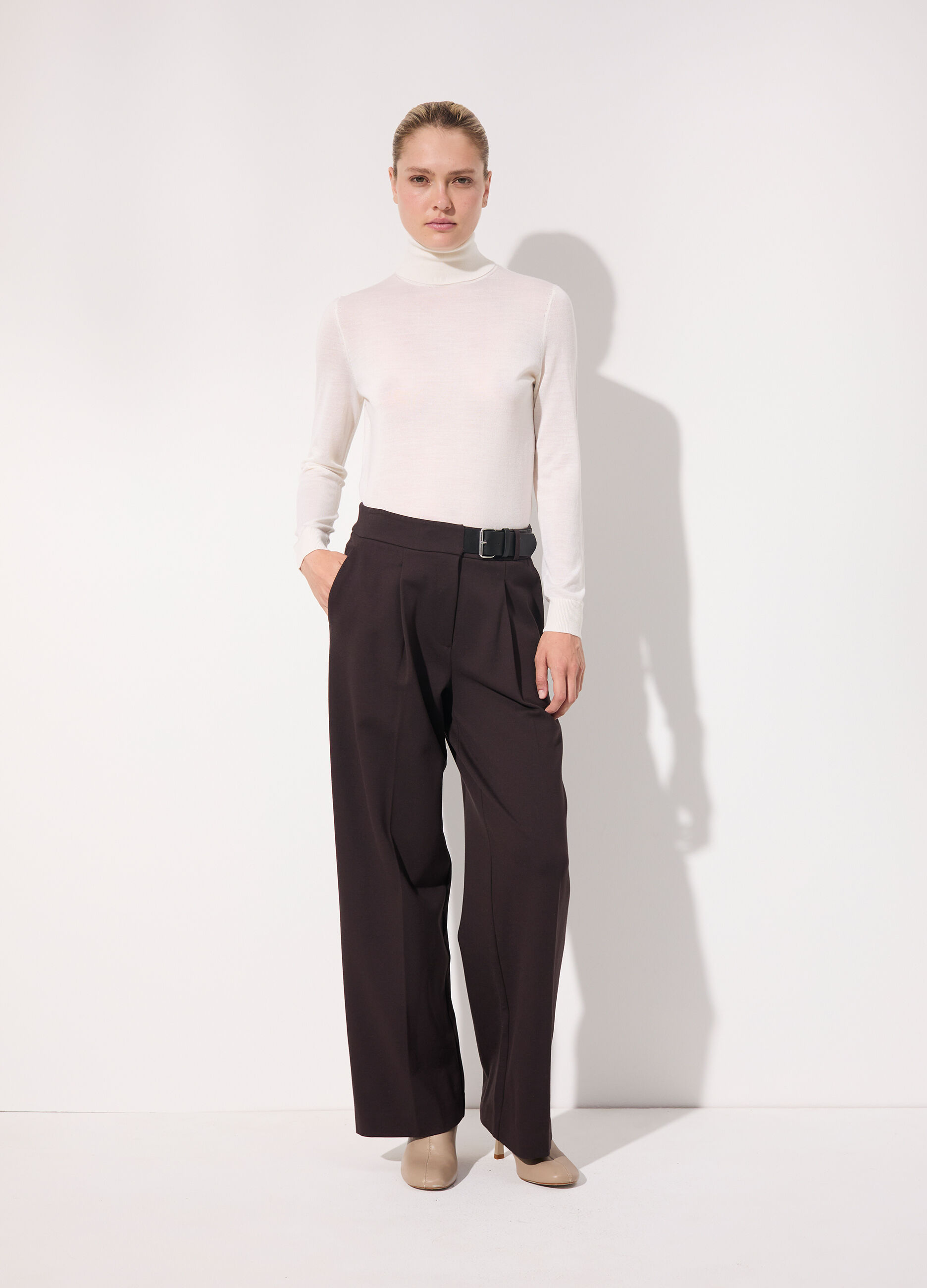 Pantalone palazzo in punto milano donna_0