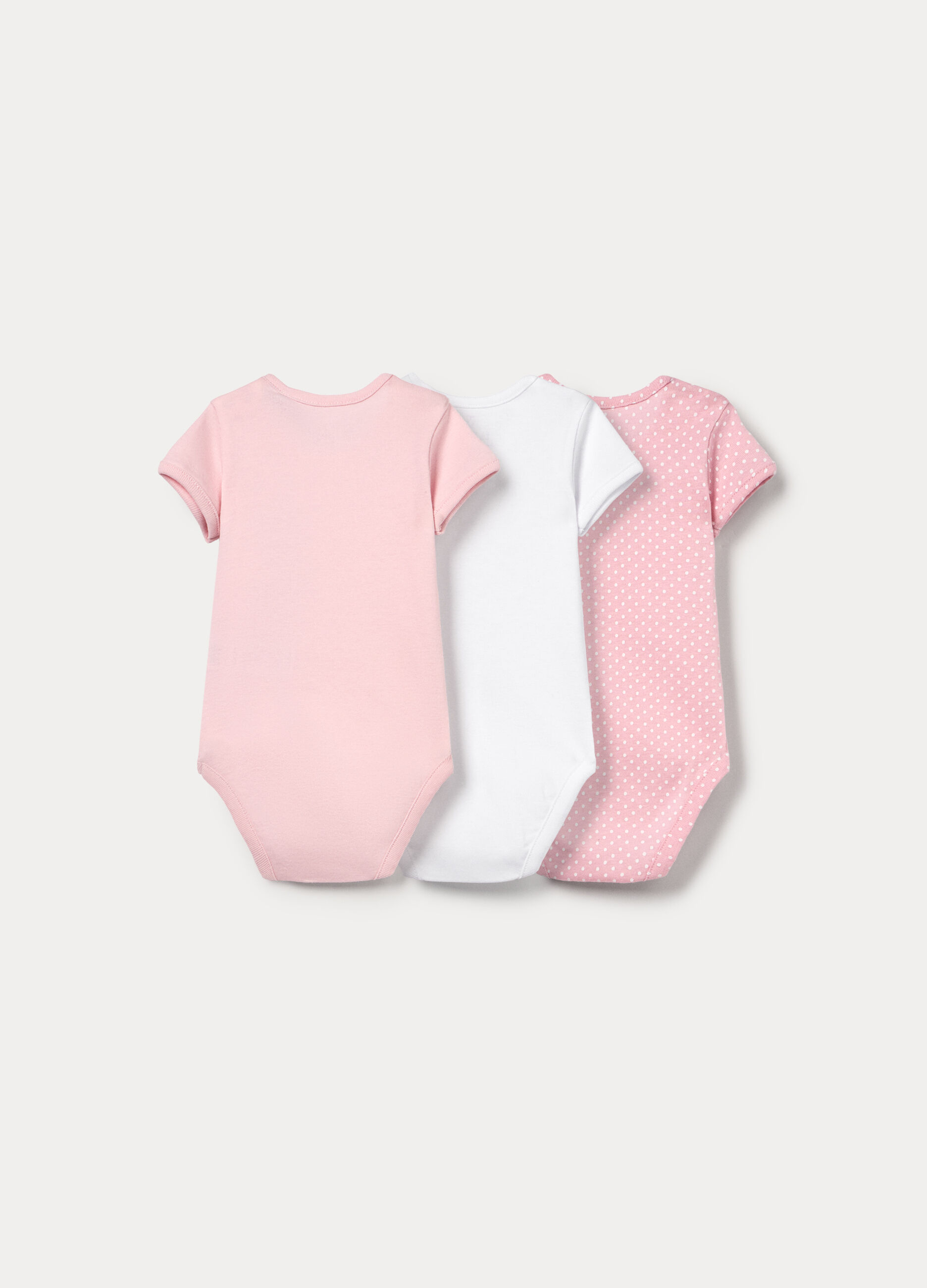 Pack 3 body in costina di puro cotone _1