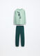 Set pigiama lungo in jersey di puro cotone bambino _0