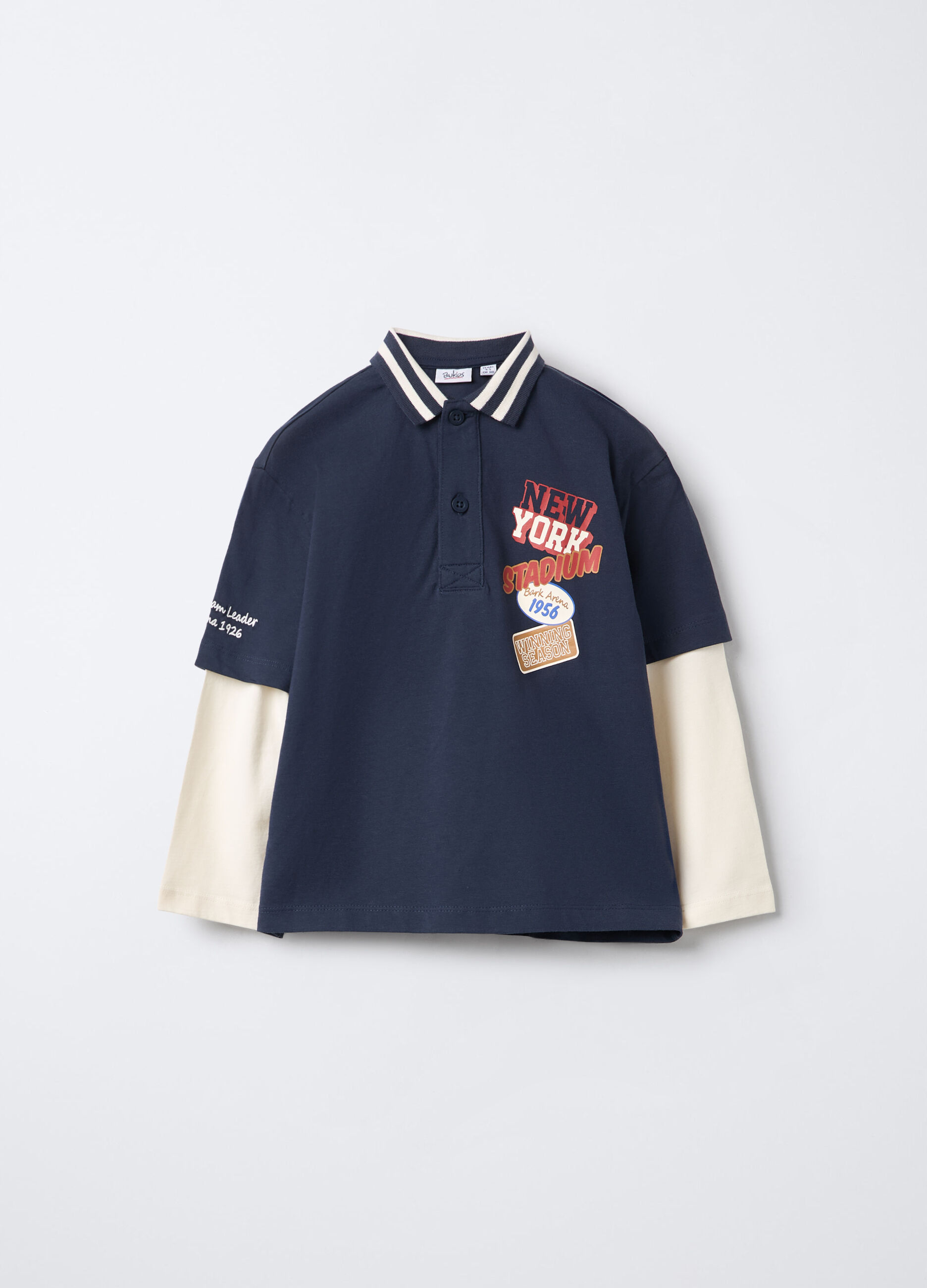 Polo in jersey di puro cotone bambino_0