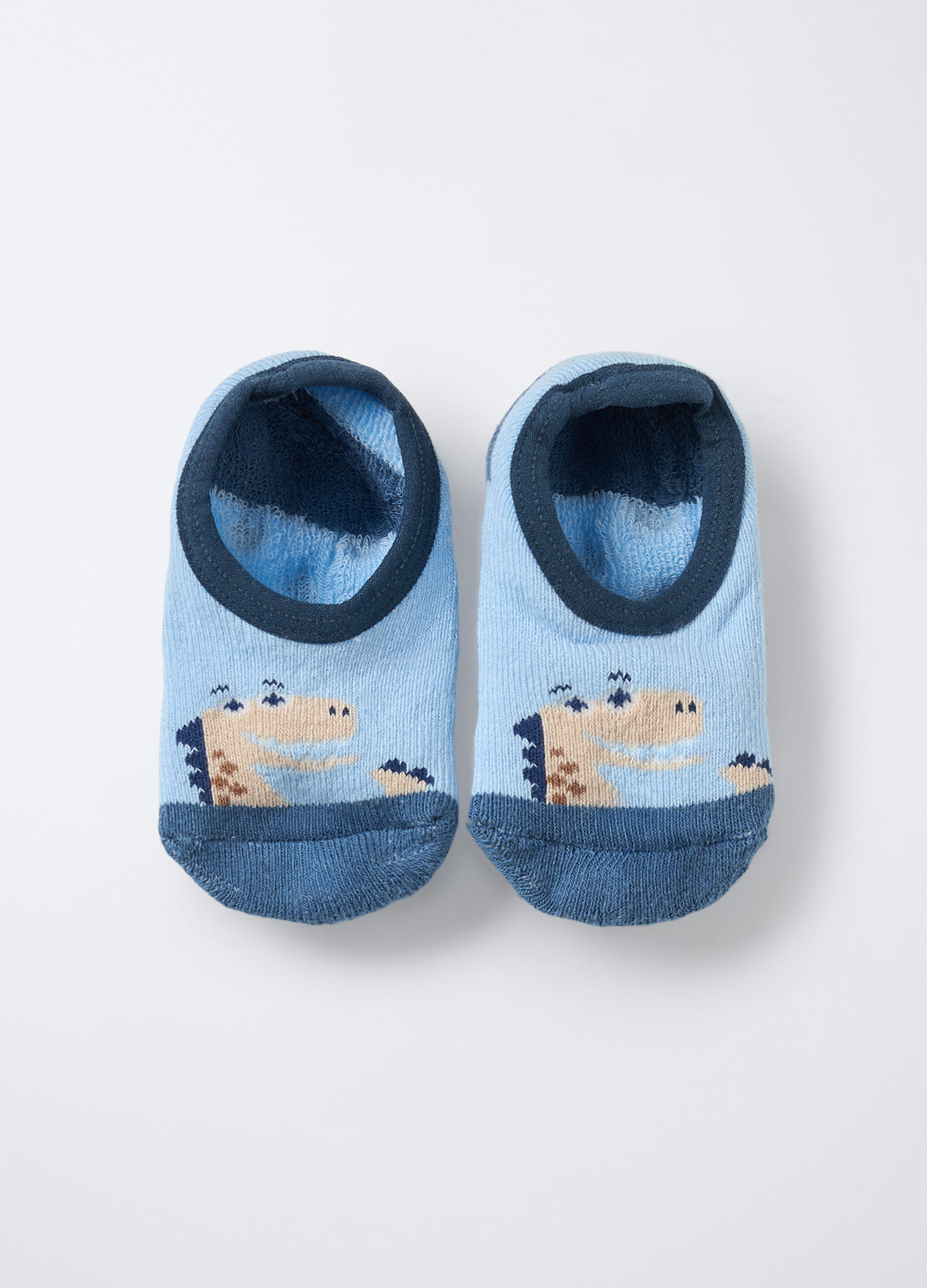 Scarpine in spugna misto cotone stretch neonato_0