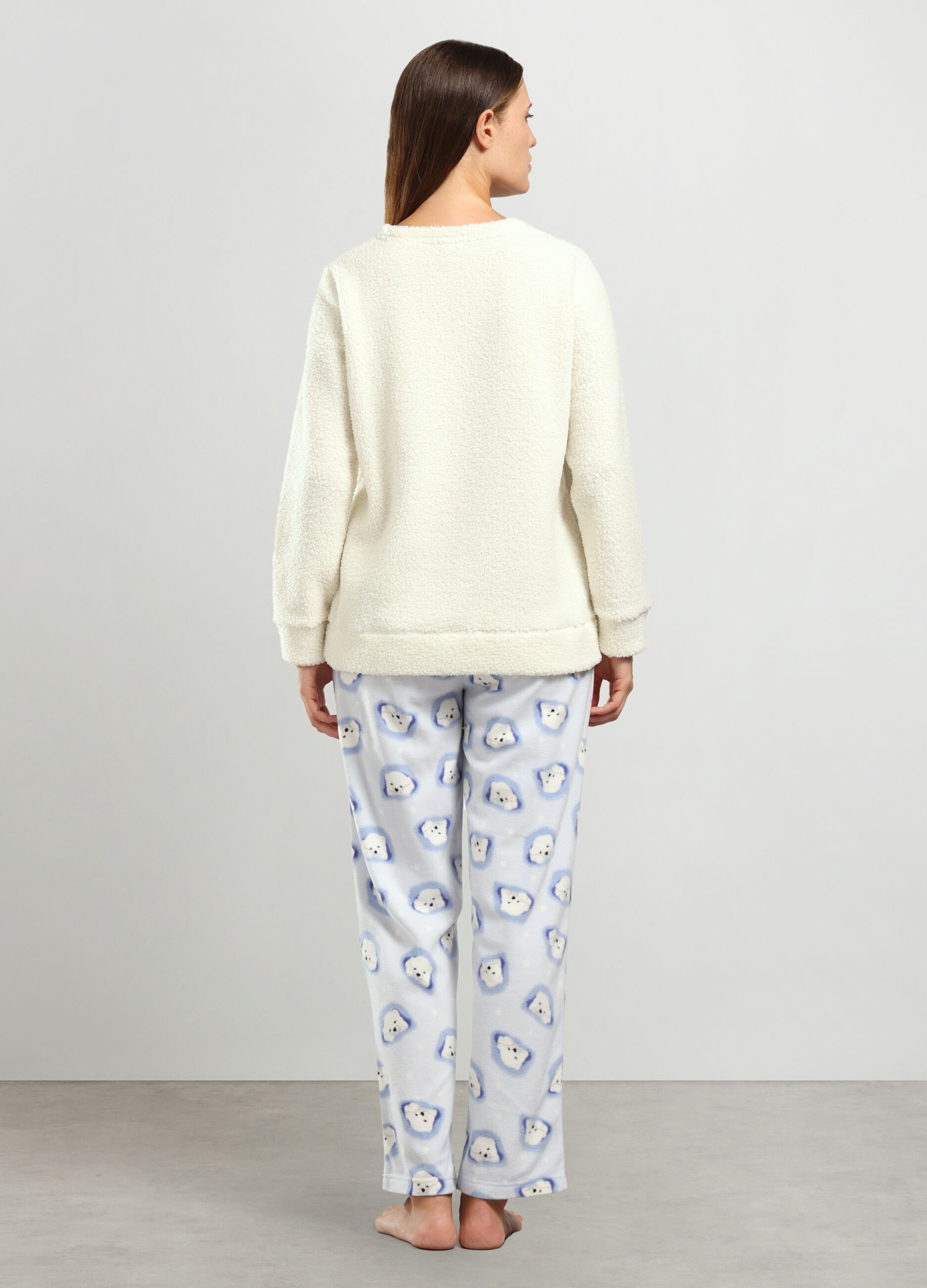 Set pigiama in fleece donna_1