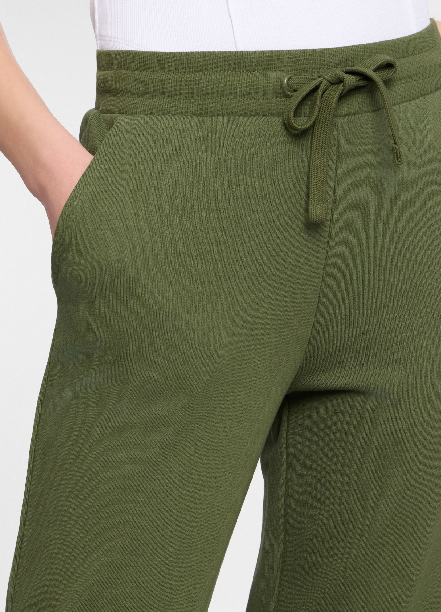 Jogger regular fit in french terry donna_2