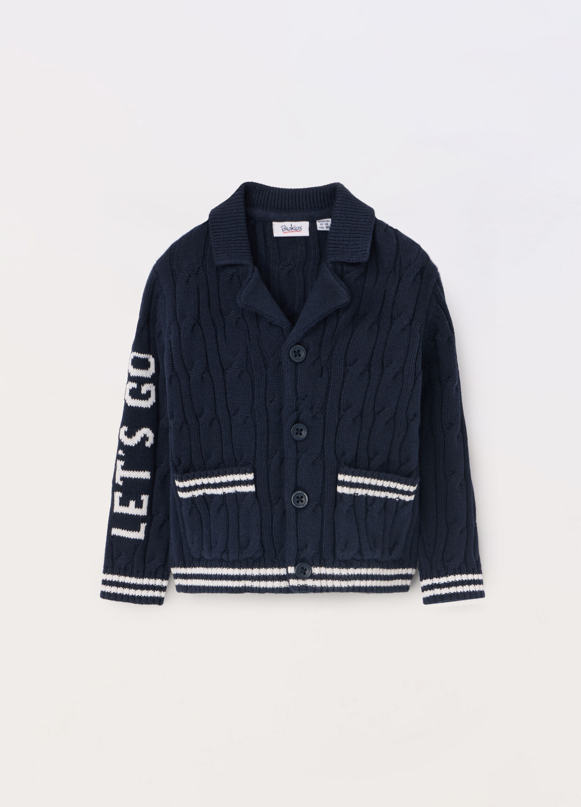 Cardigan tricot in puro cotone neonato