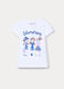 T-shirt girocollo in jersey di puro cotone bambina_0