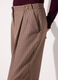 Pantalone a vita alta a quadretti donna_3