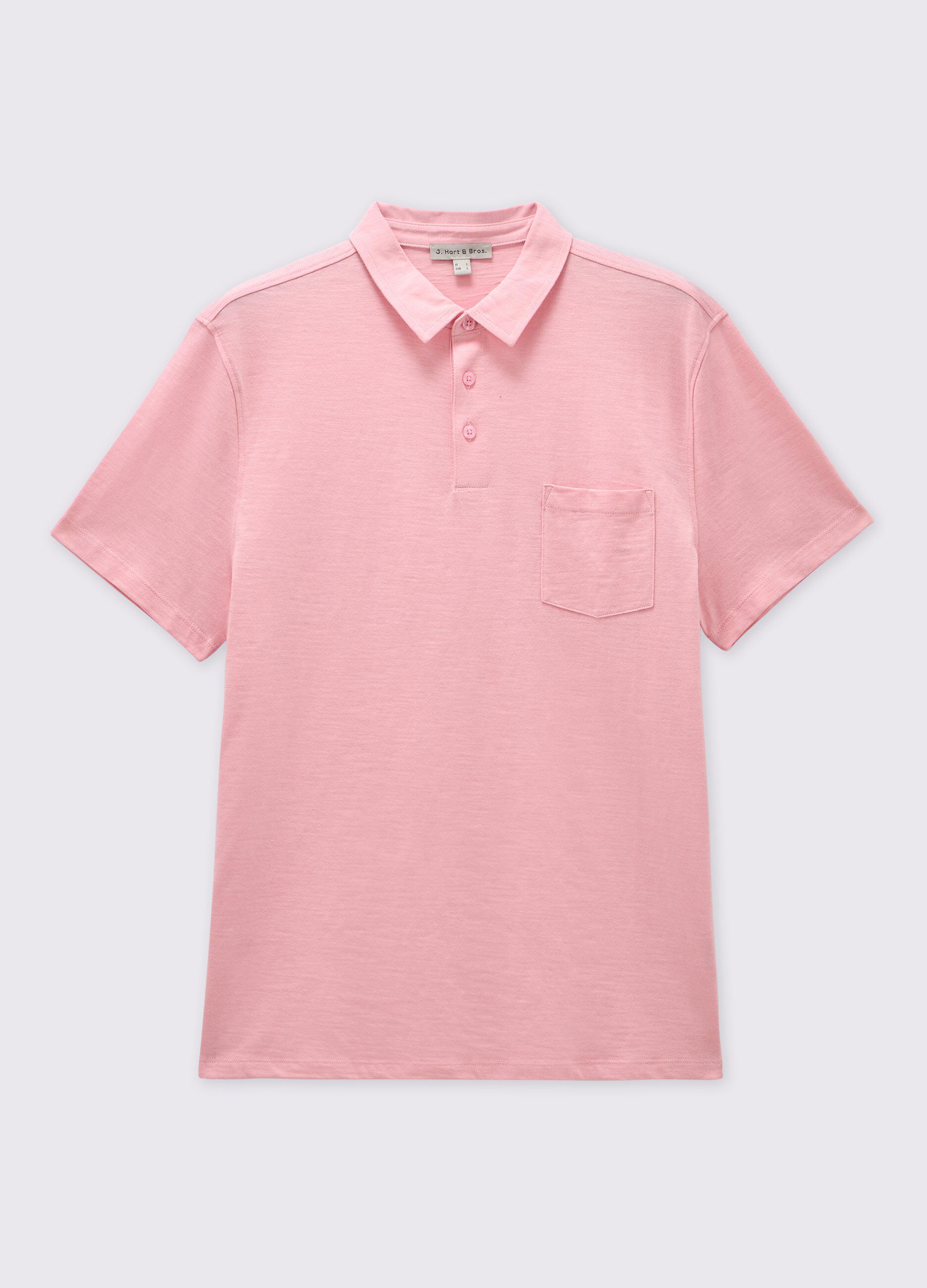 Polo in puro cotone slub uomo_0