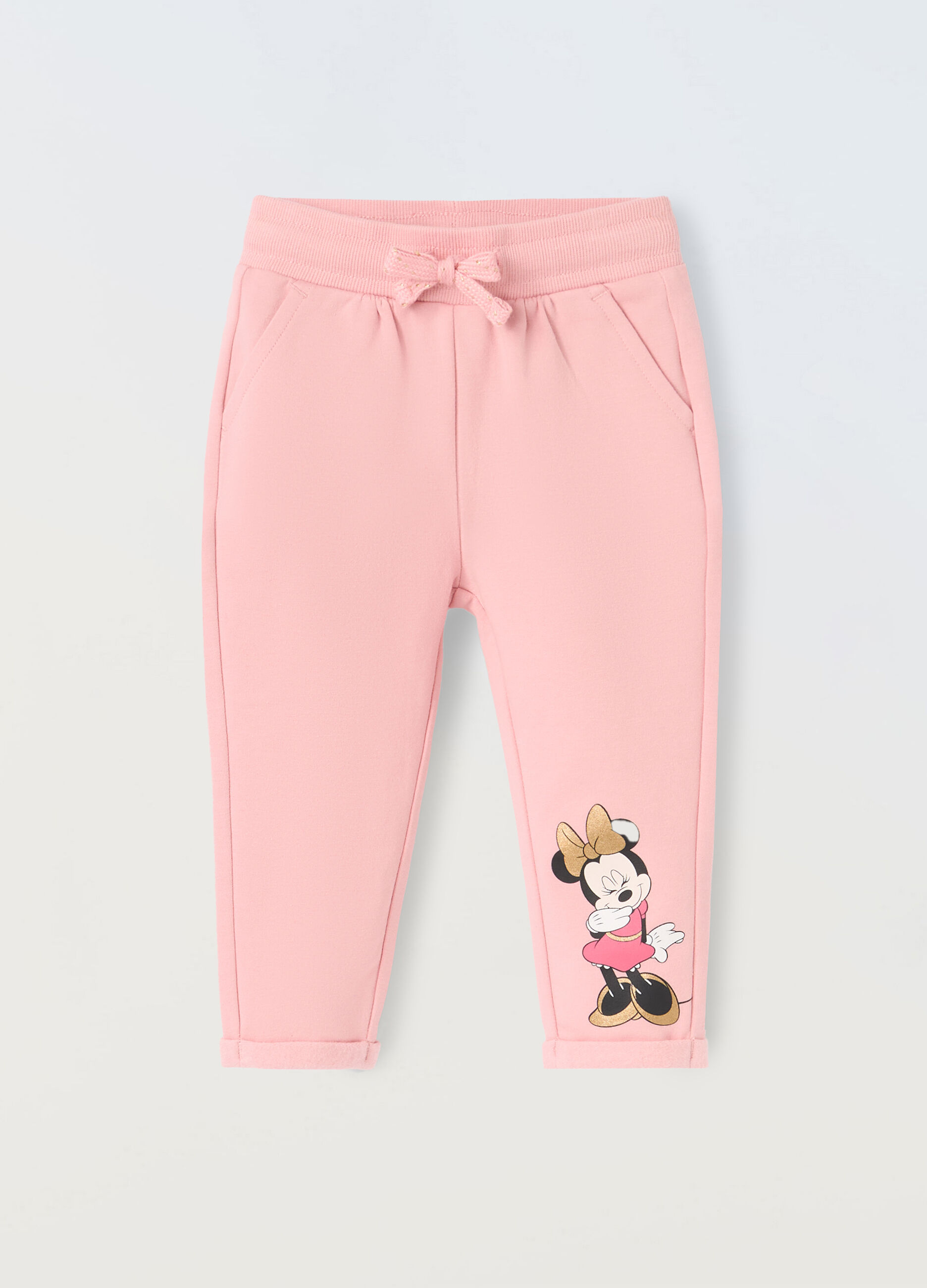 Jogger in cotone stretch neonata_0