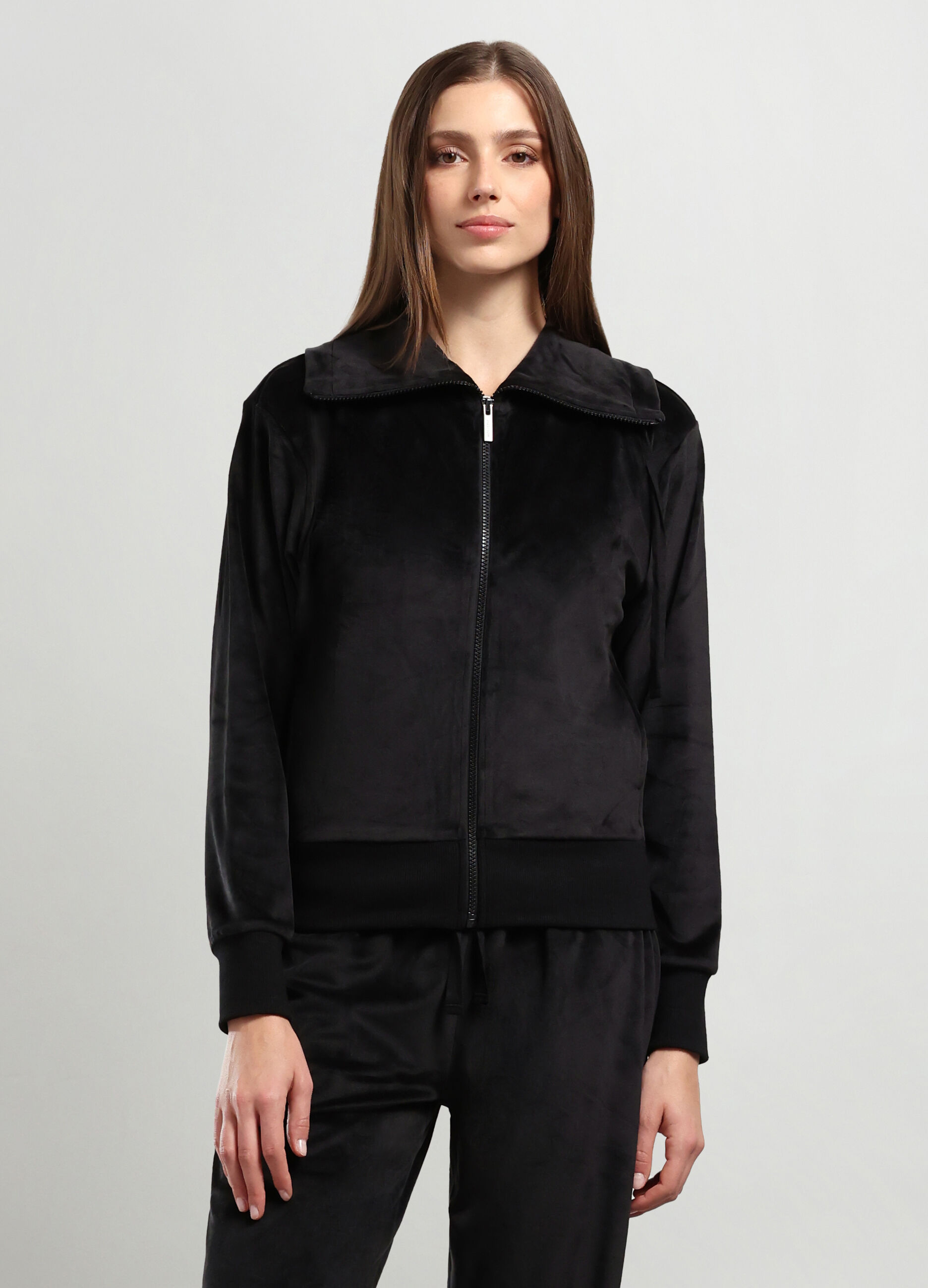 Felpa in ciniglia donna_0