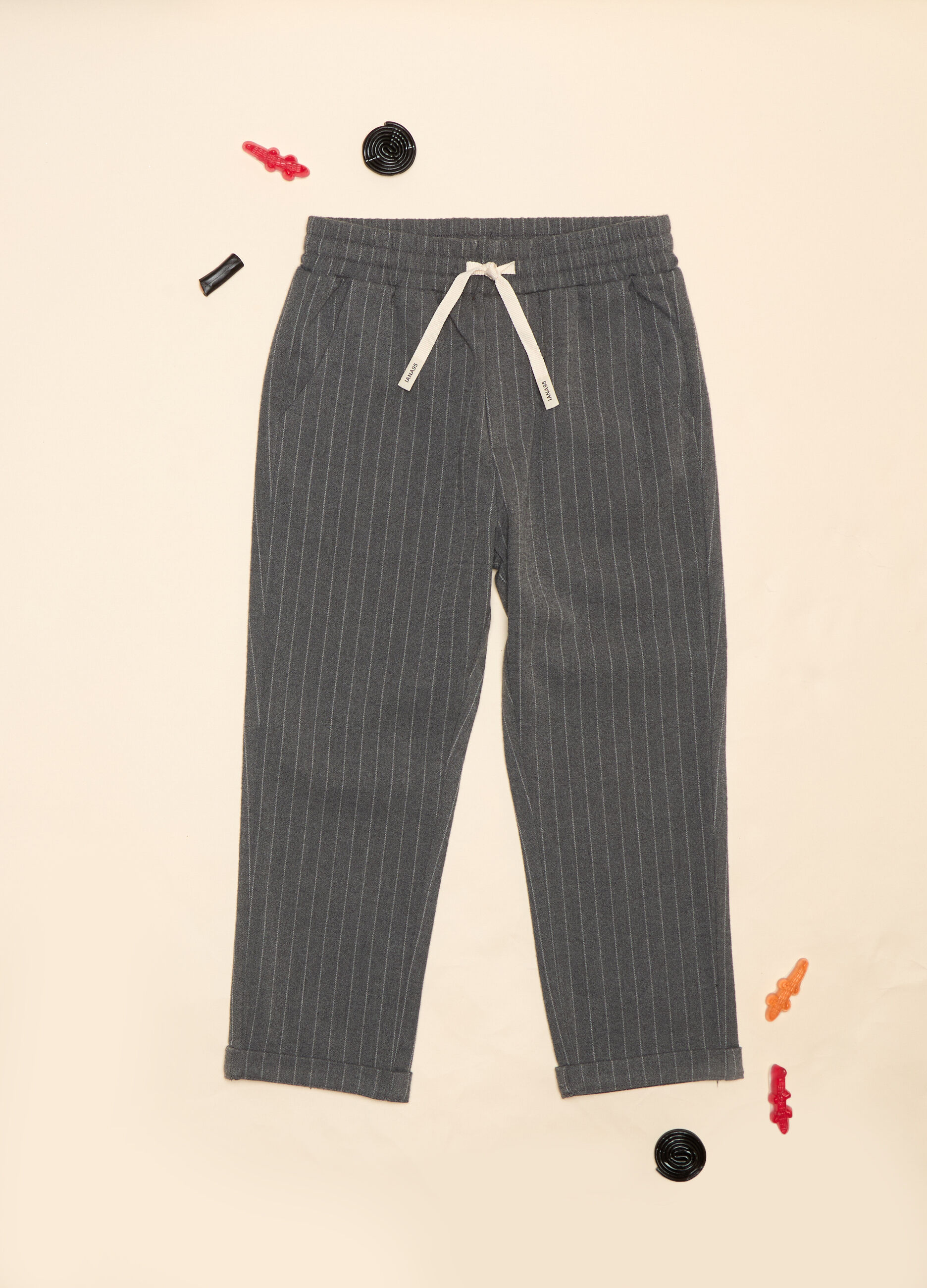 Pantaloni in flanella di misto viscosa_0