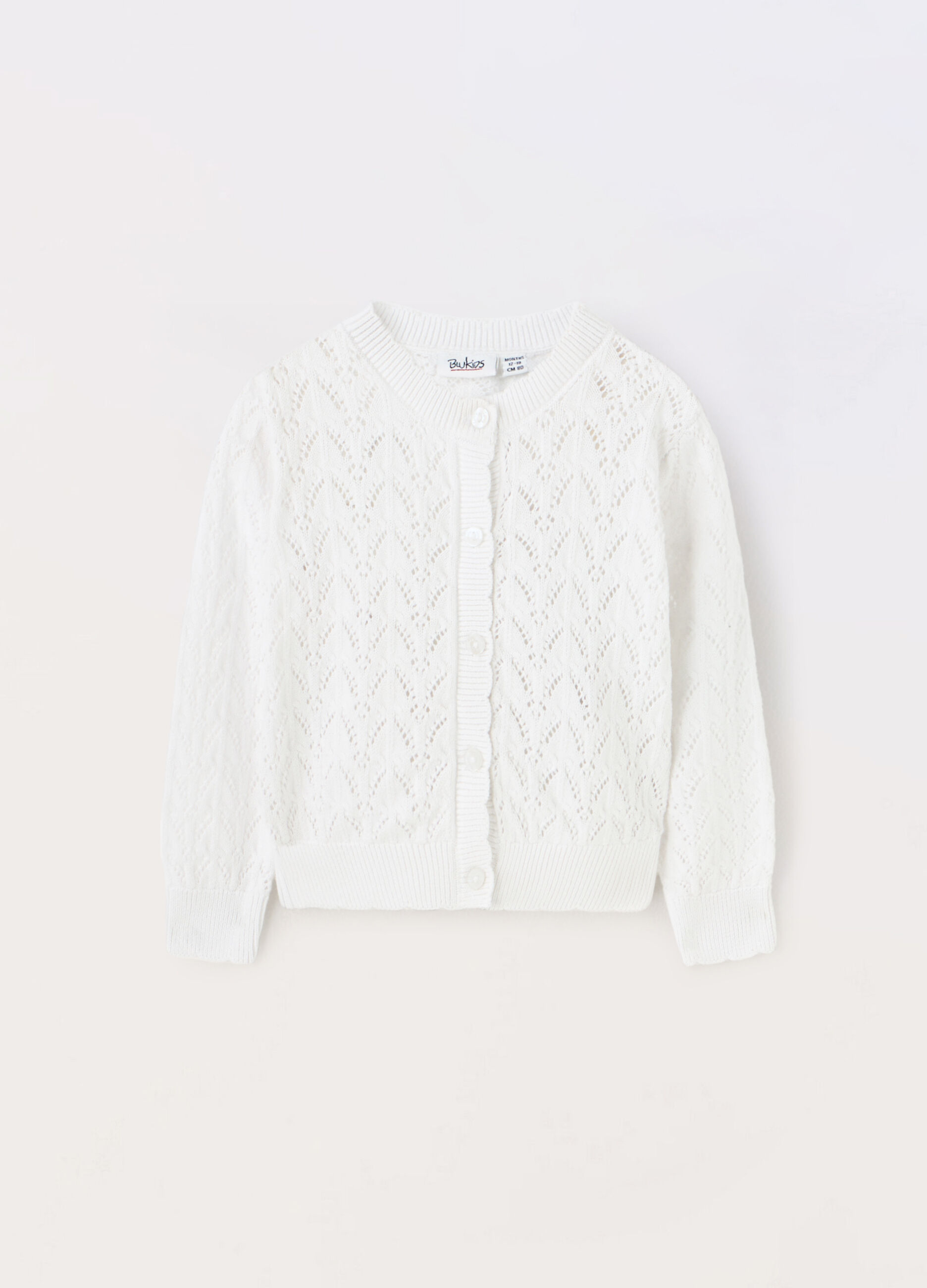 Cardigan in puro cotone neonata_0