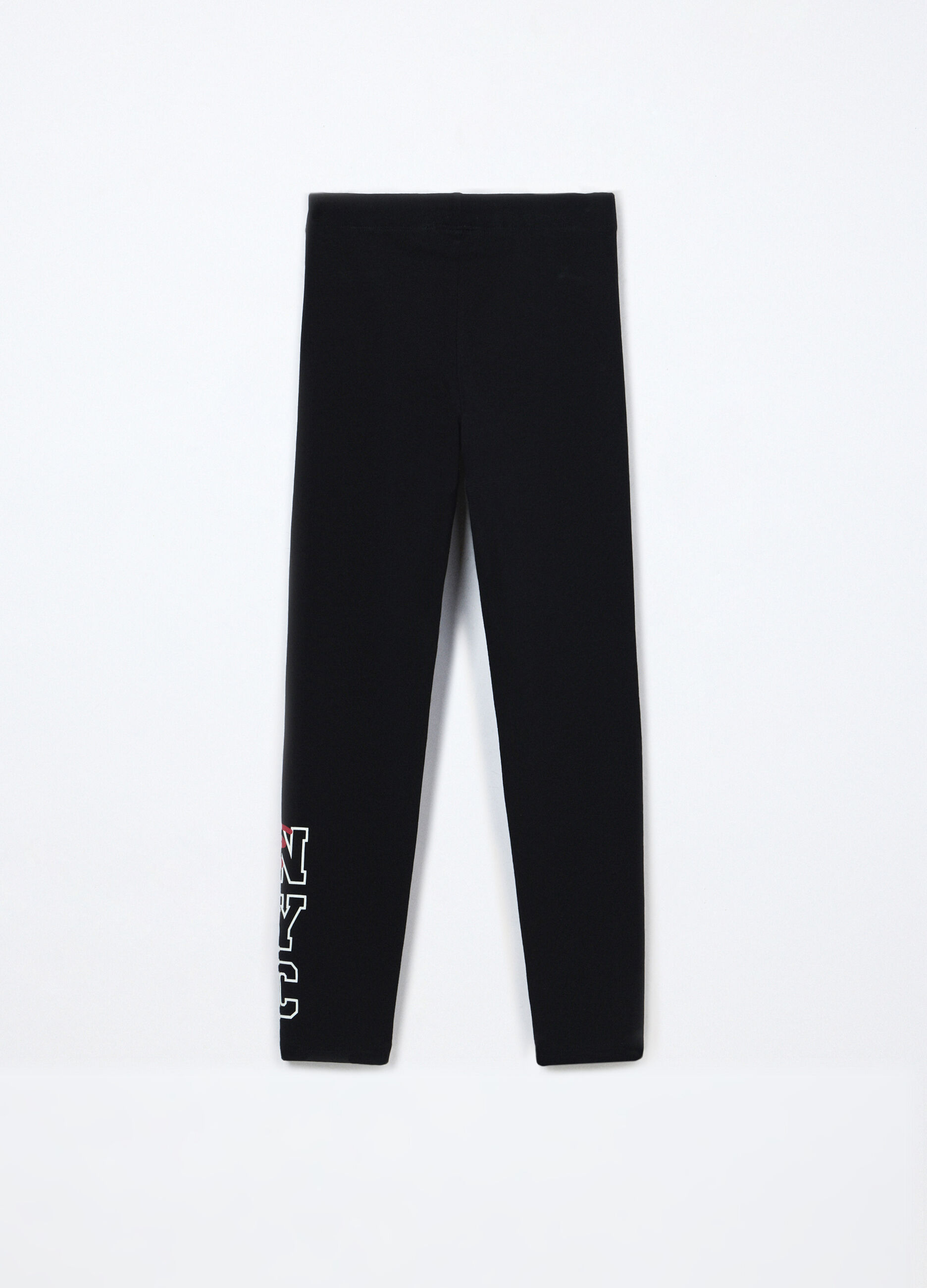 Leggings in jersey di cotone stretch ragazza_1