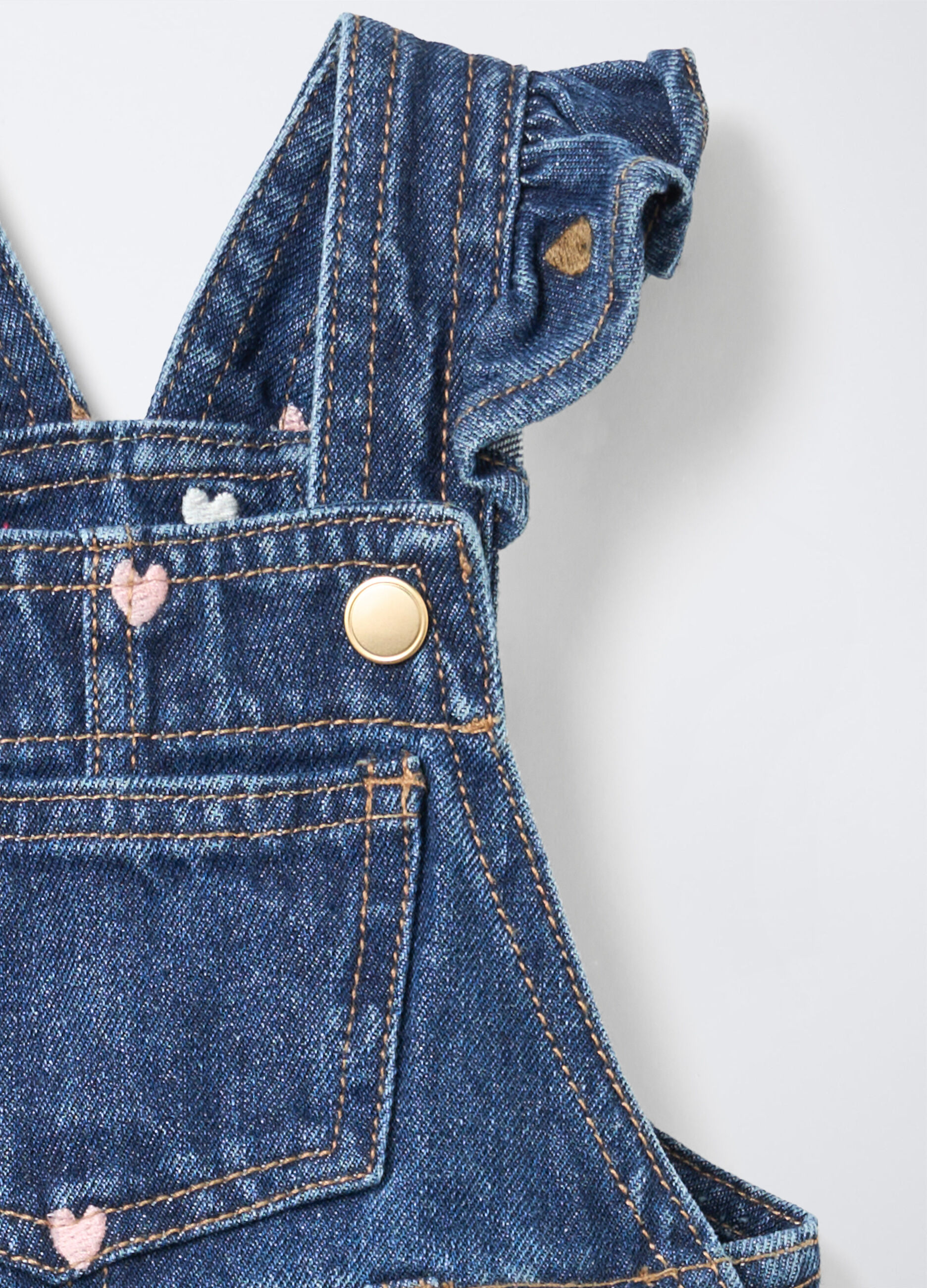 Salopette in denim misto cotone Fit Regular bimba_2