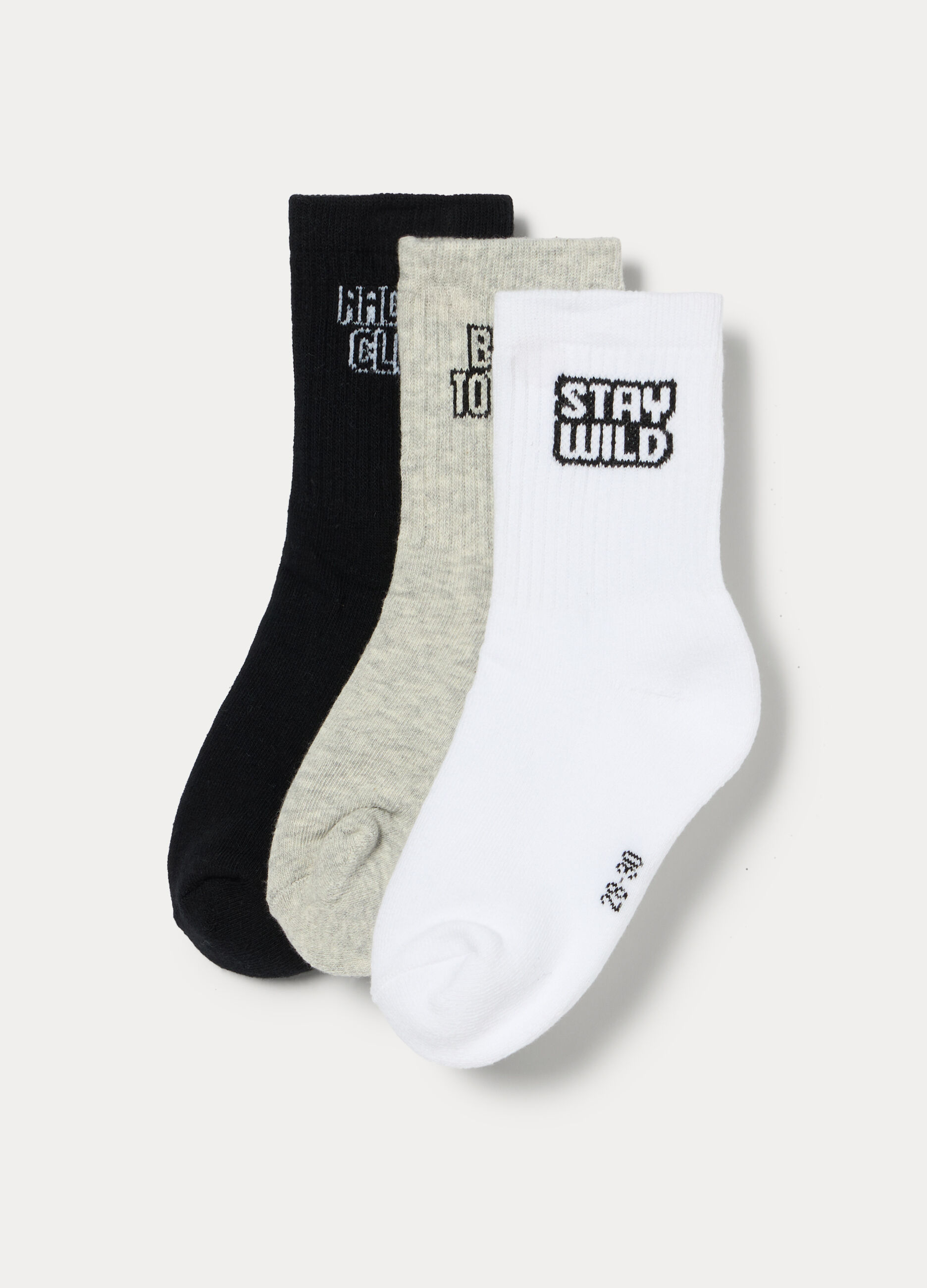 Pack 3 calze corte in spugna misto cotone _1