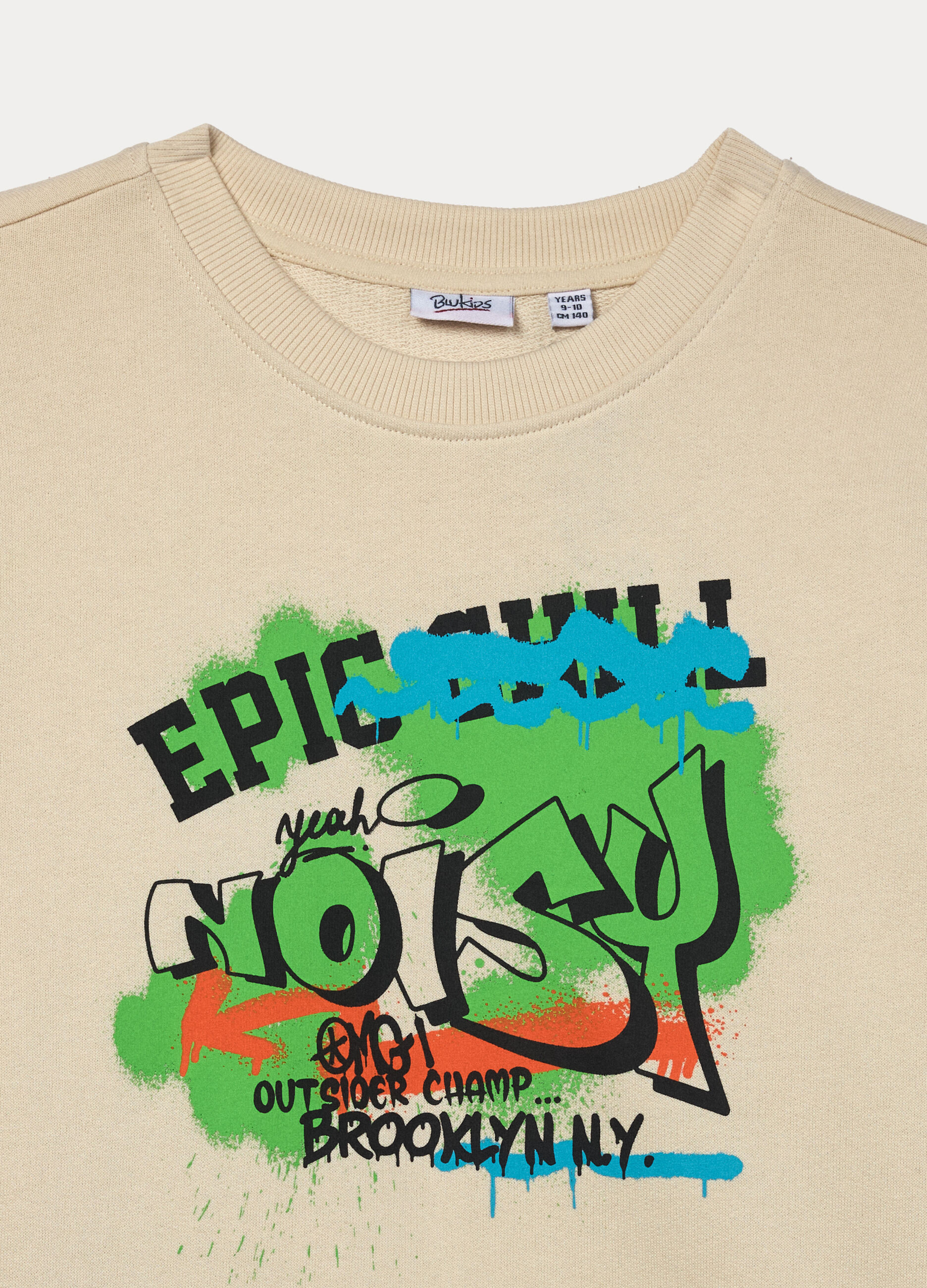 Felpa in french terry di puro cotone ragazzo_2